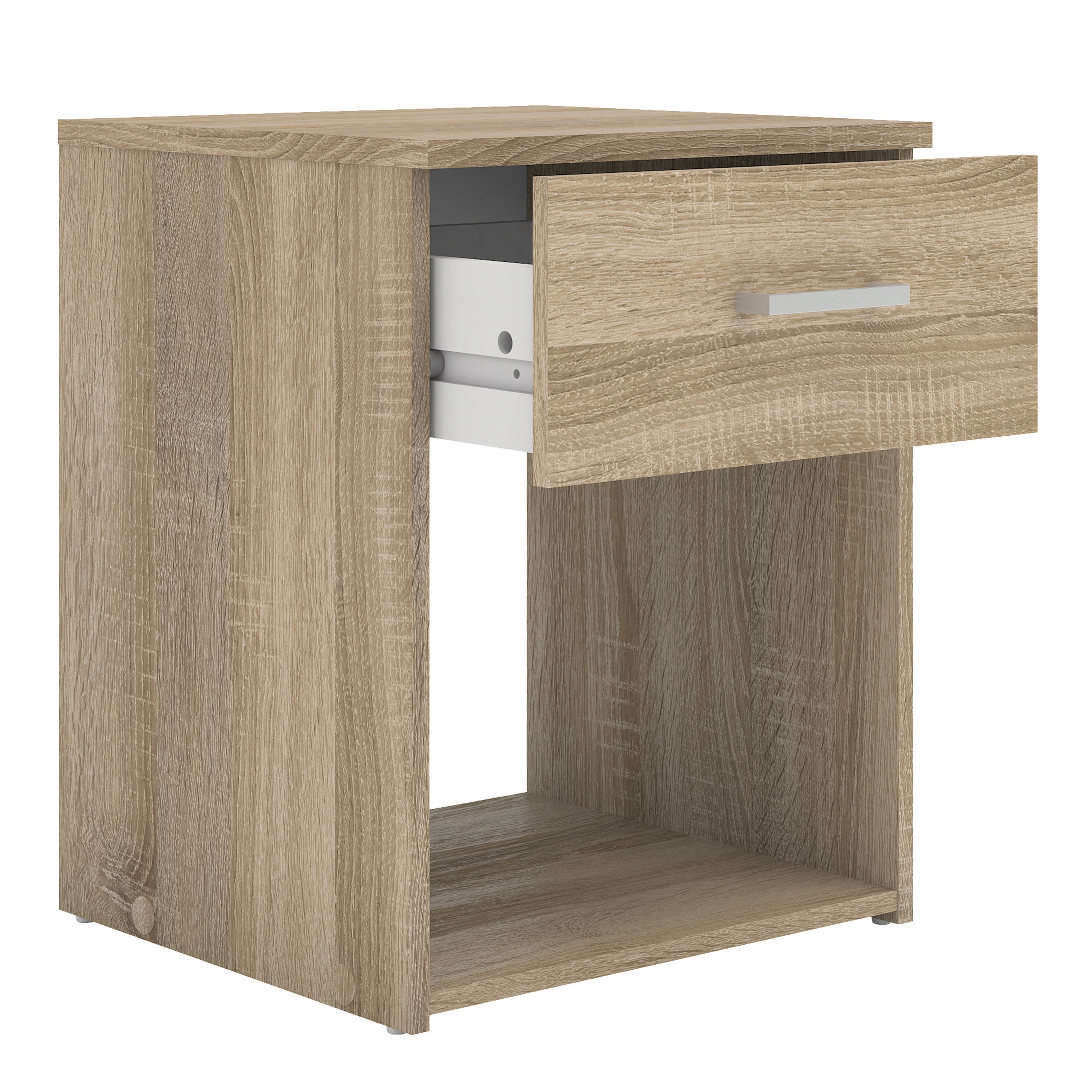 Space Bedside 1 Drawer in Oak – FTG, view 4
