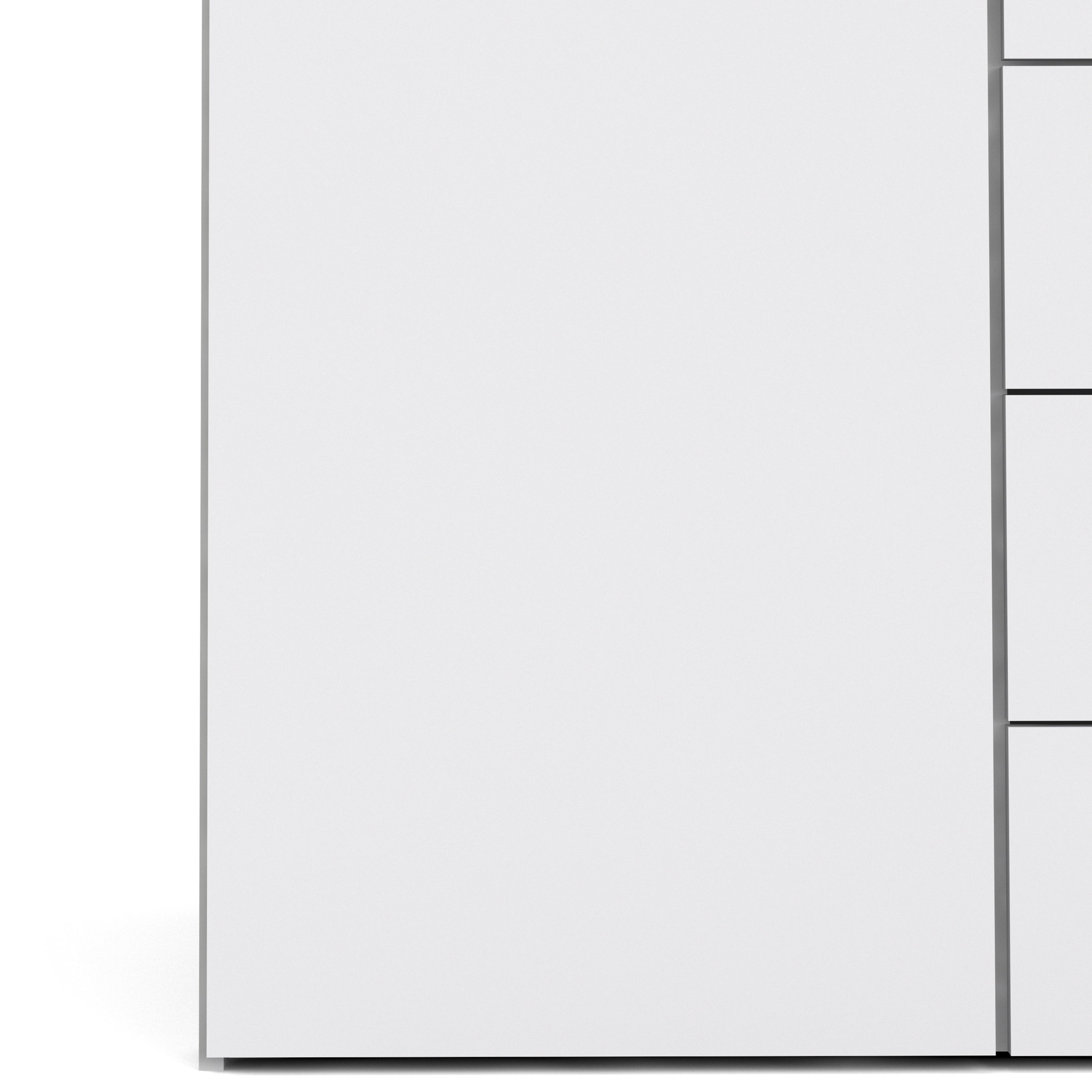 Space Wardrobe 2 Doors 3 Drawers White 1750 – FTG, view 8