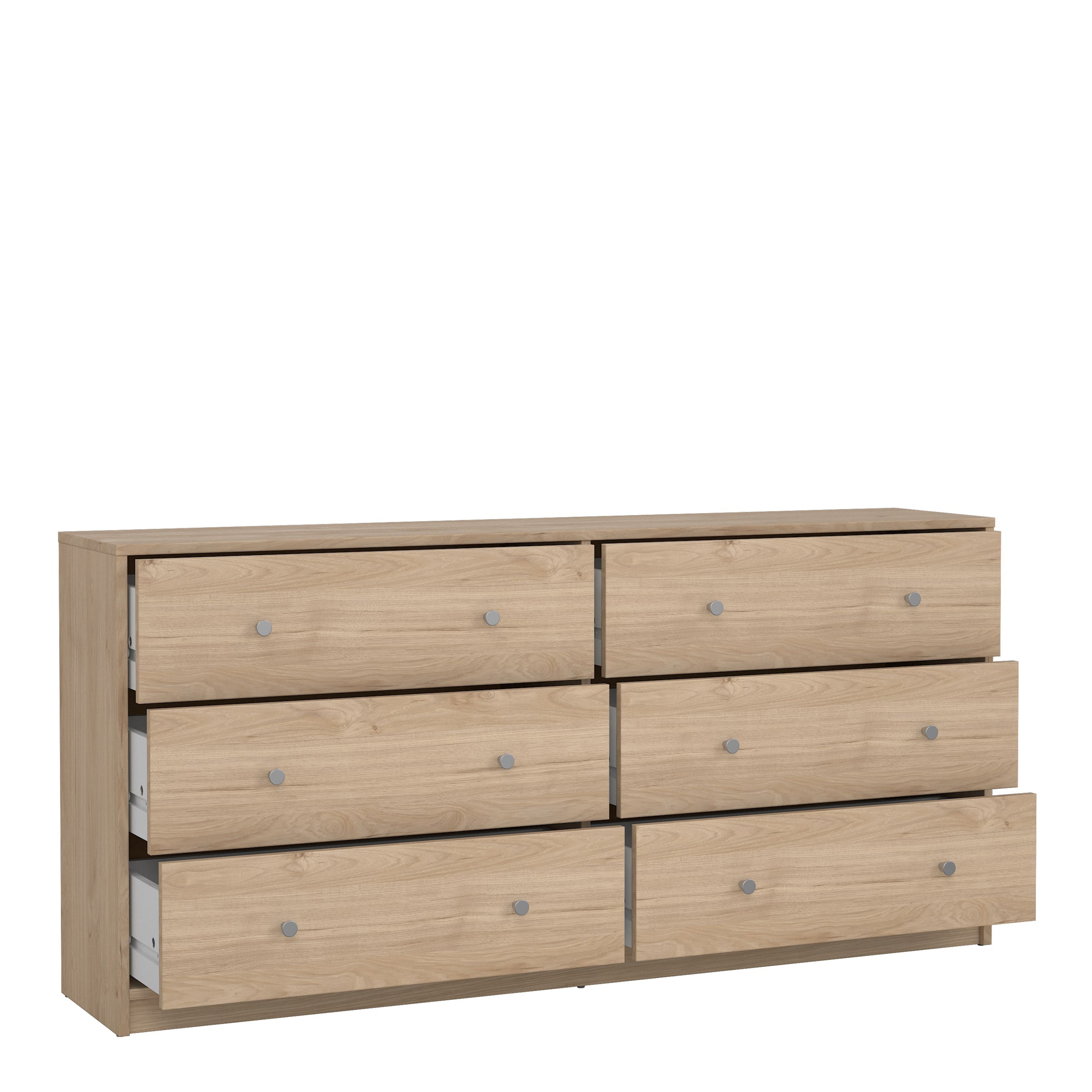 May Chest of 6 Drawers (3+3) in Jackson Hickory Oak – FTG, view 5