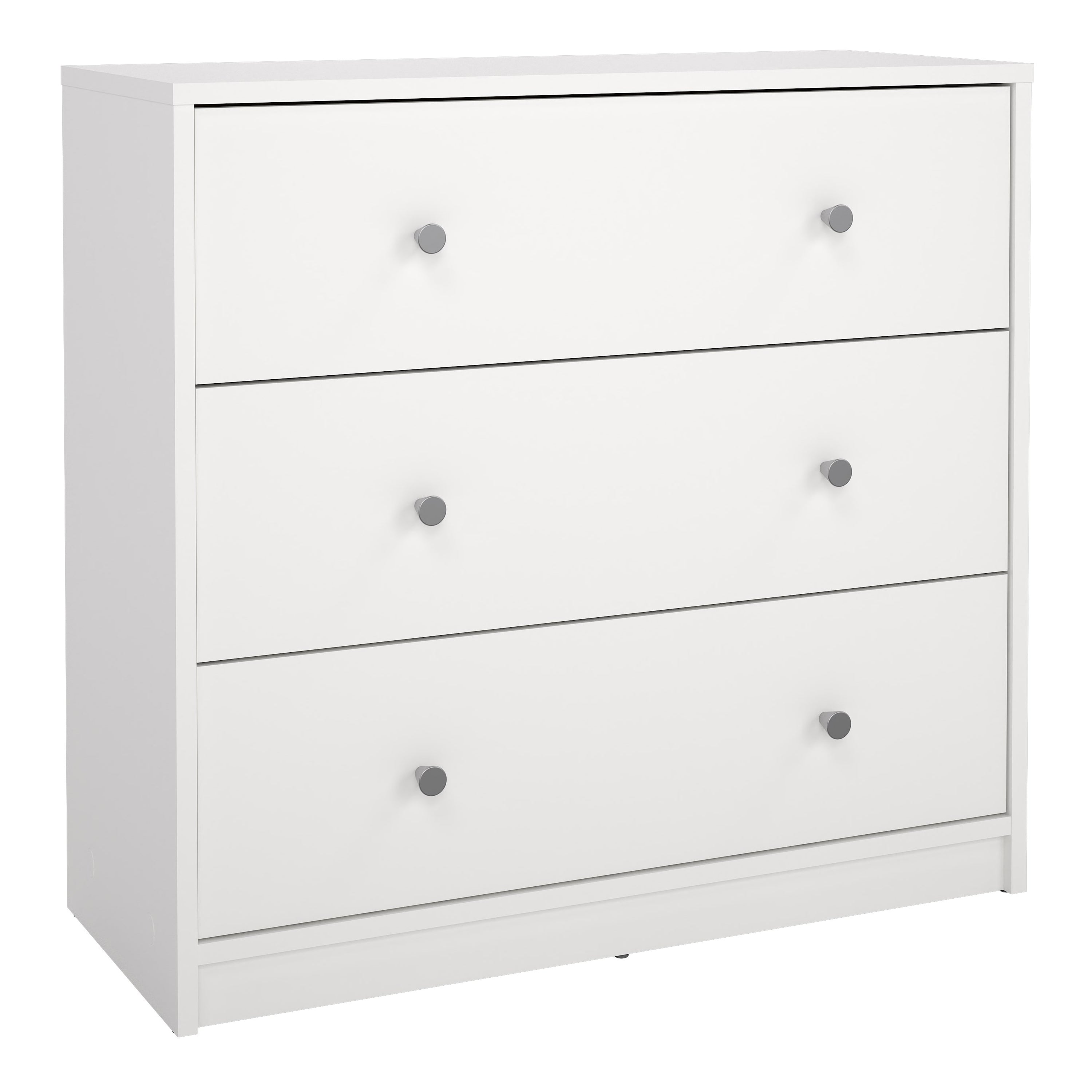 May Chest of 3 Drawers in White – FTG