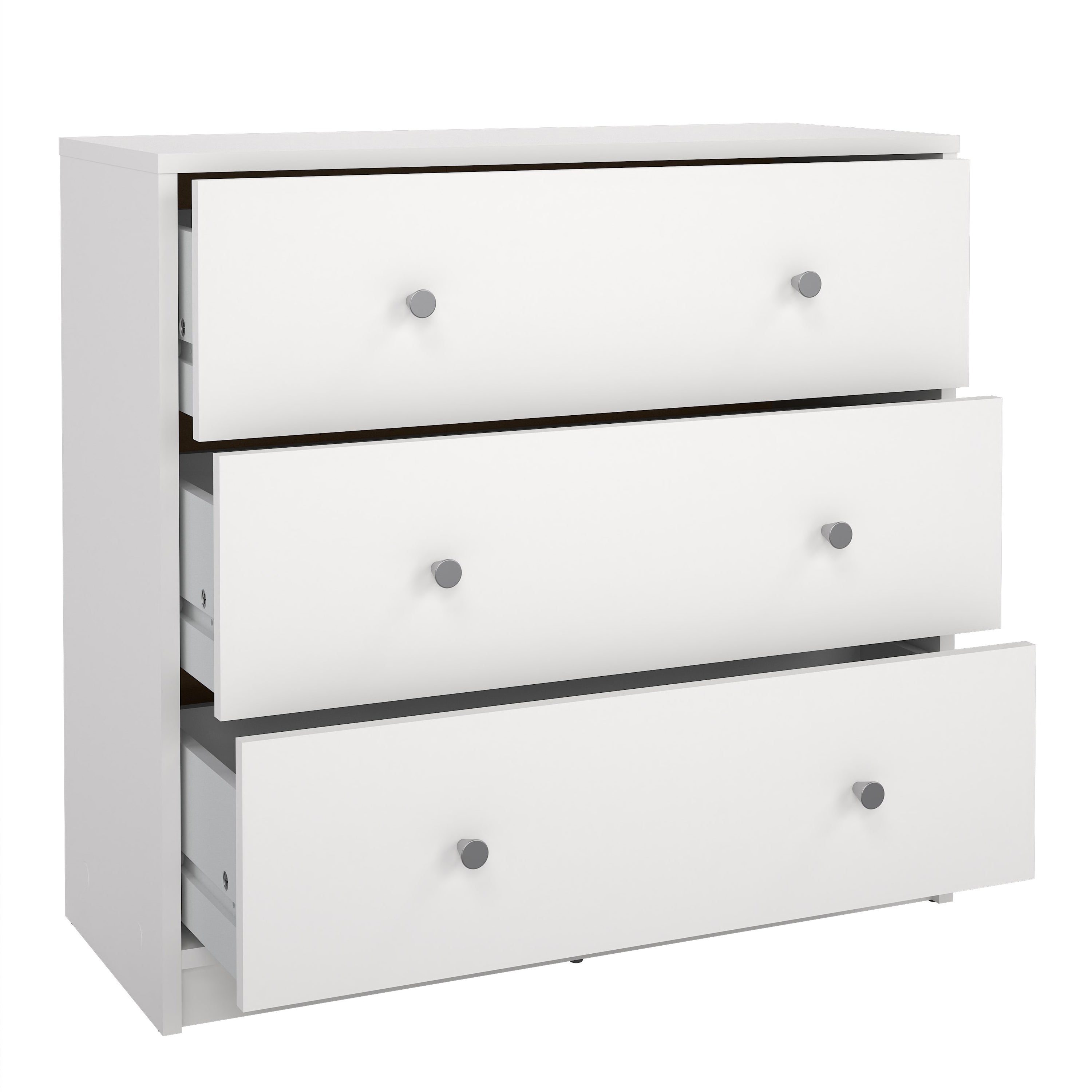 May Chest of 3 Drawers in White – FTG, view 5