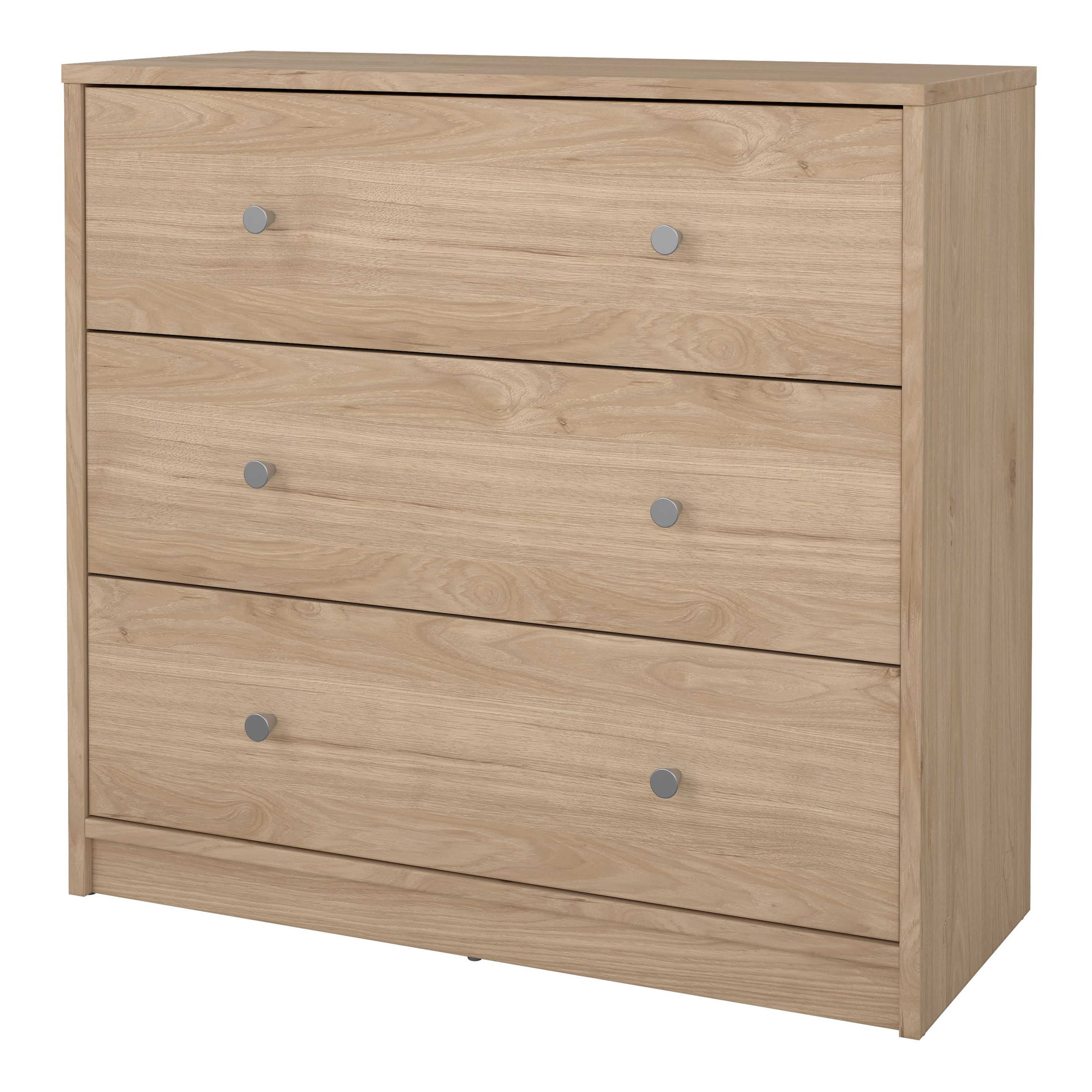 May Chest of 3 Drawers in Jackson Hickory Oak – FTG, view 3