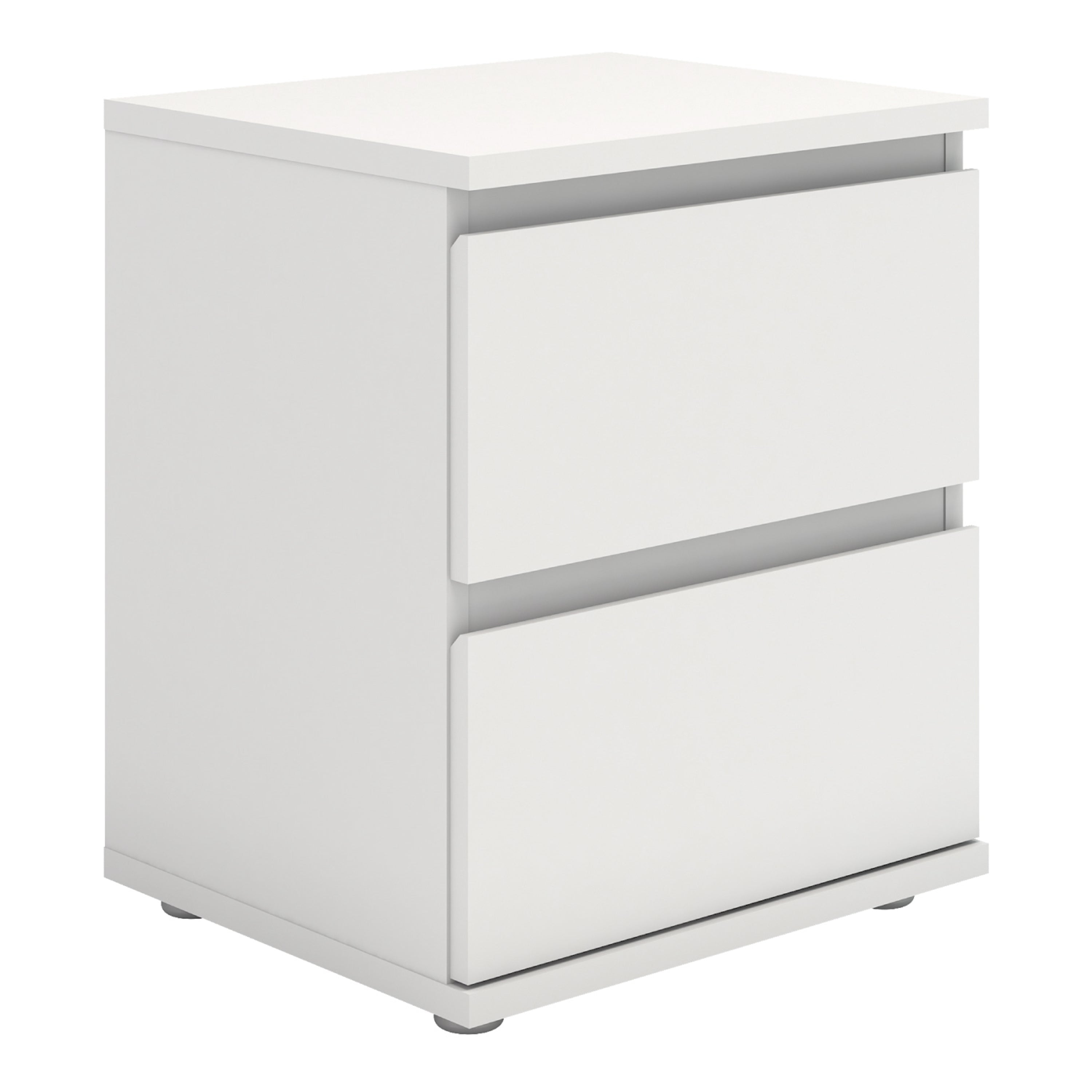 Nova Bedside 2 Drawer in White – FTG