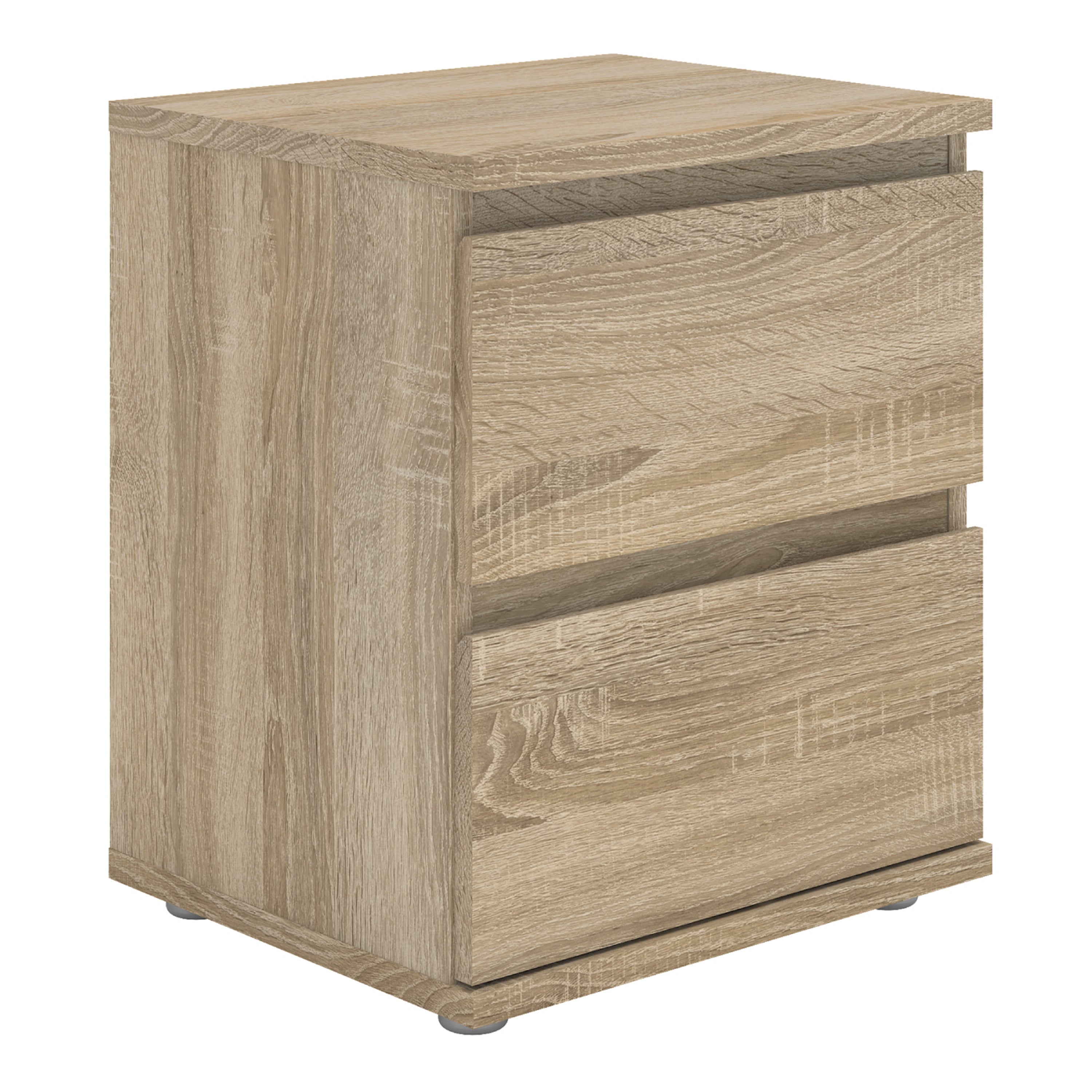 Nova Bedside 2 Drawer in Oak – FTG