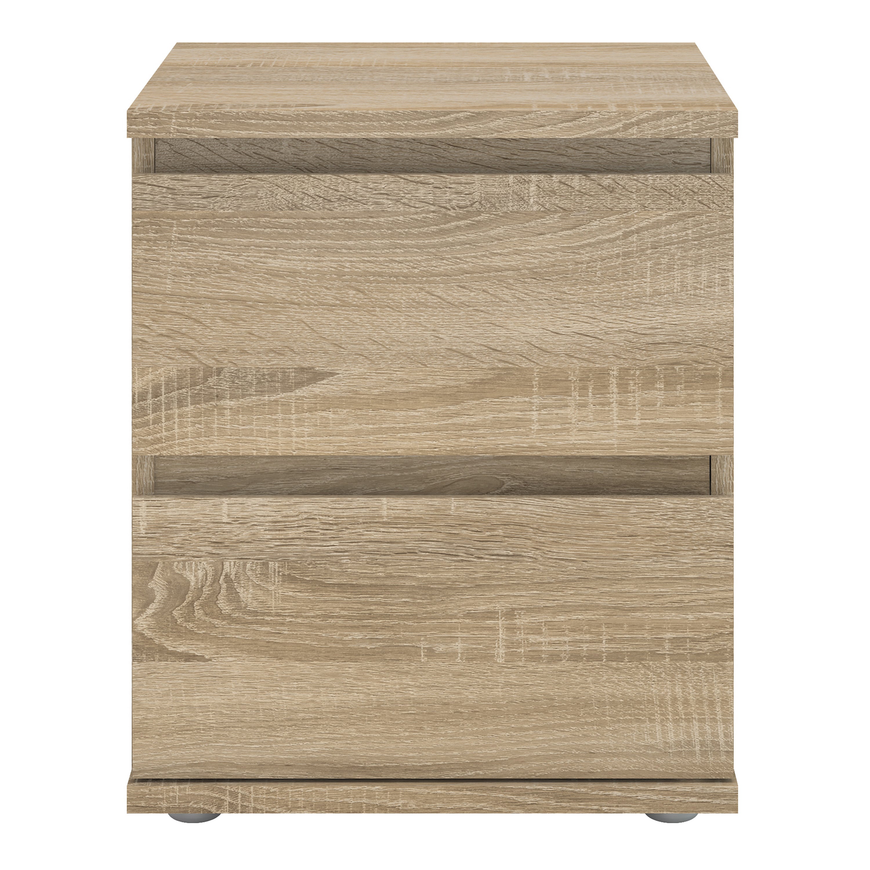 Nova Bedside 2 Drawer in Oak – FTG, view 2