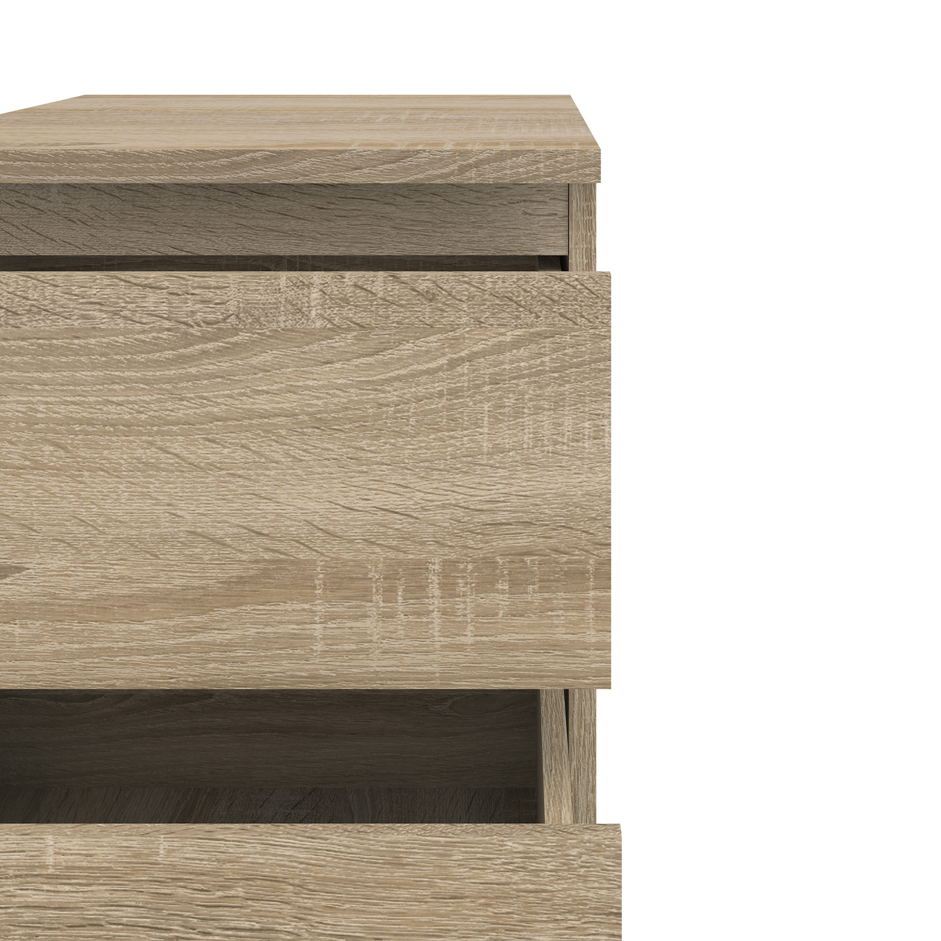 Nova Bedside 2 Drawer in Oak – FTG, view 5