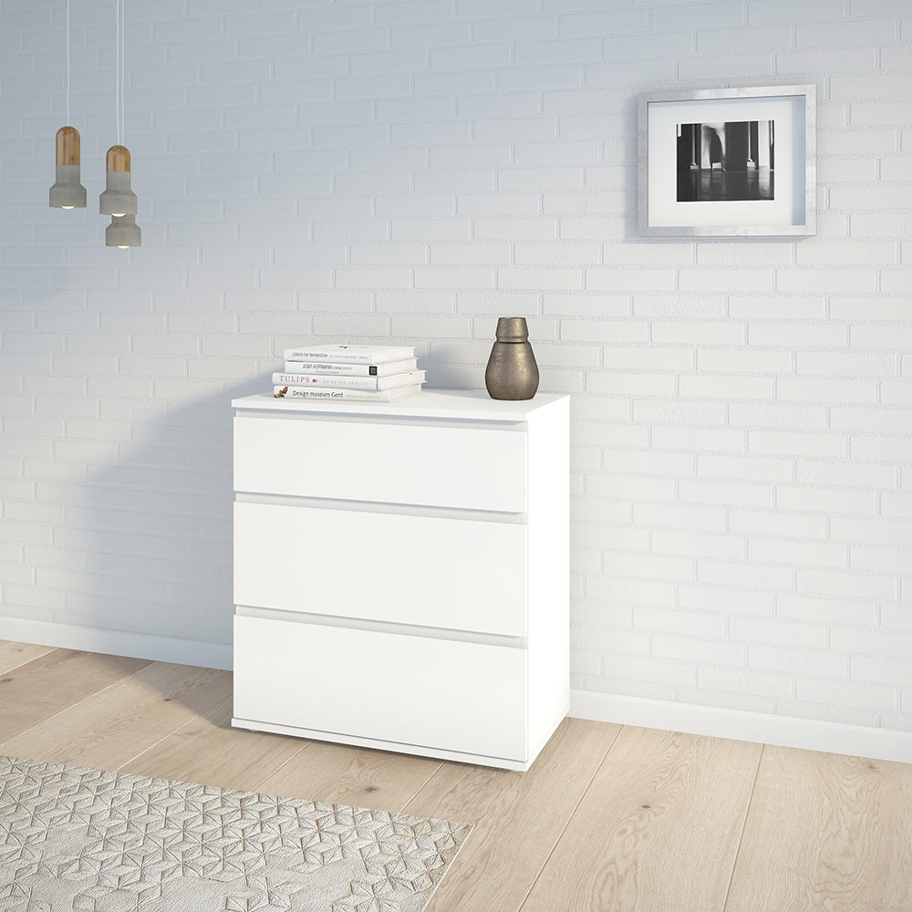 Nova Chest of 3 Drawers in White – FTG, view 5