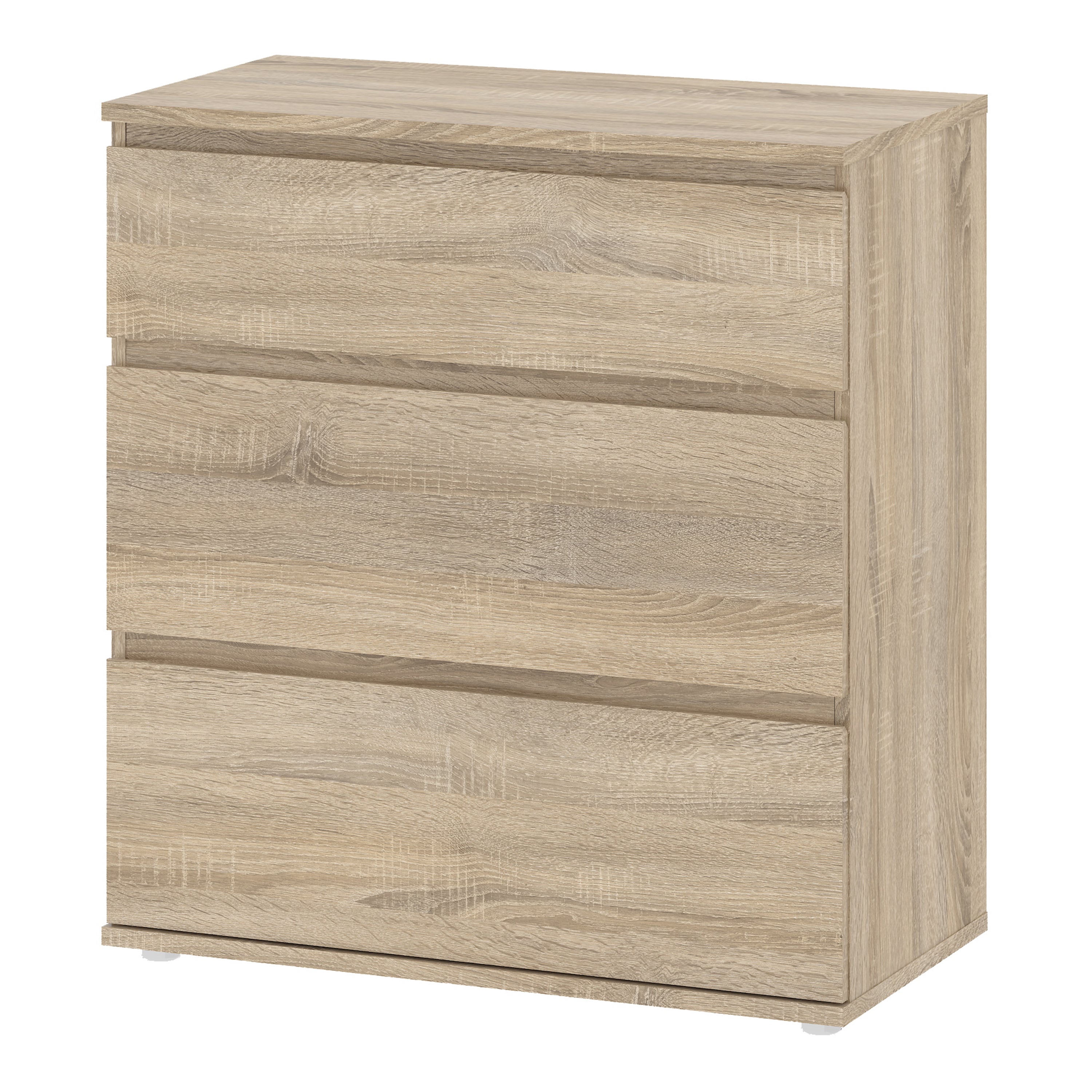 Nova Chest of 3 Drawers in Oak – FTG, view 3