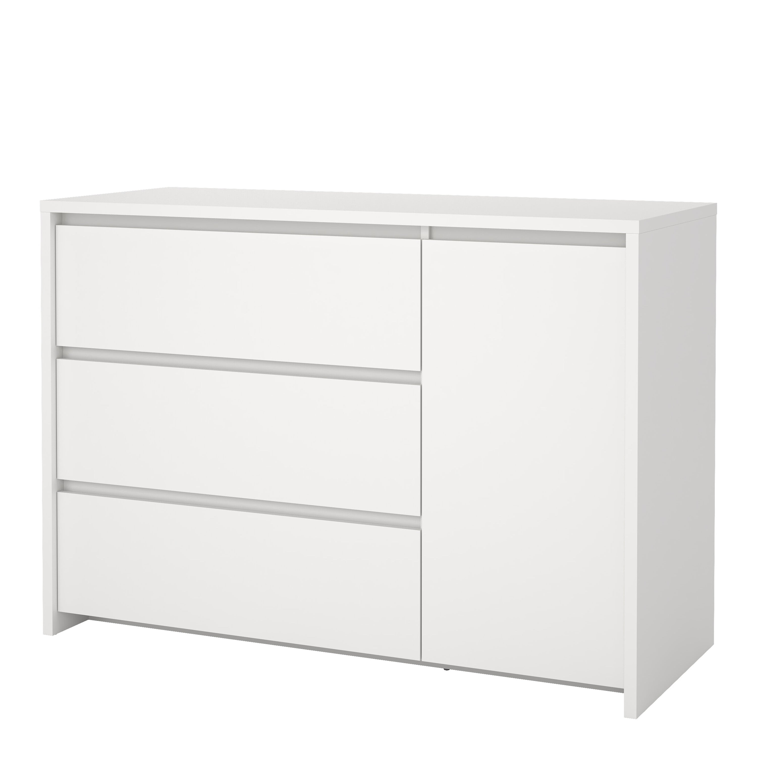 Next Sideboard with 1 door and 3 drawers White – FTG, view 3