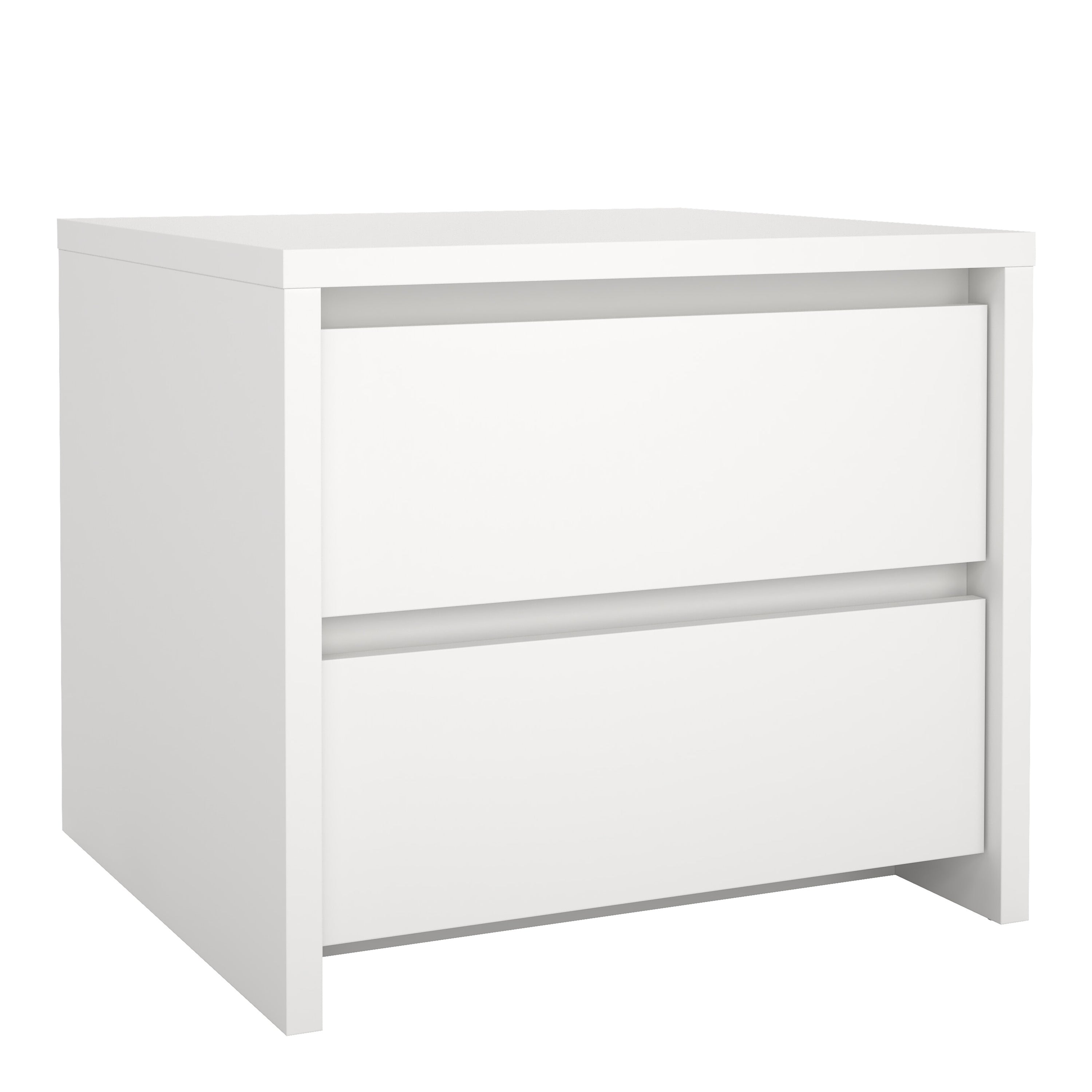 Next Nightstand 2 drawers White – FTG