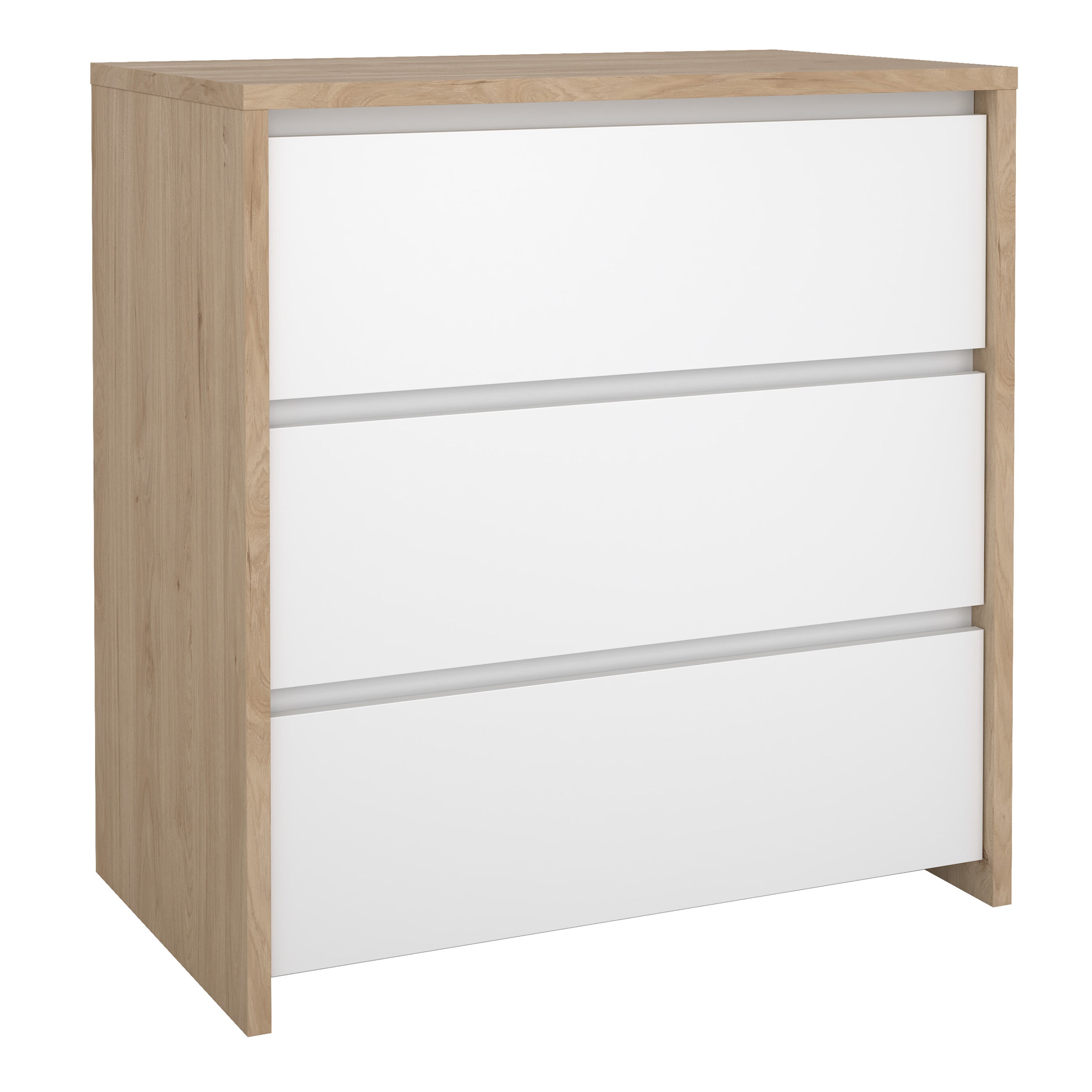 Next Chest 3 drawers Jackson Hickory White high gloss – FTG