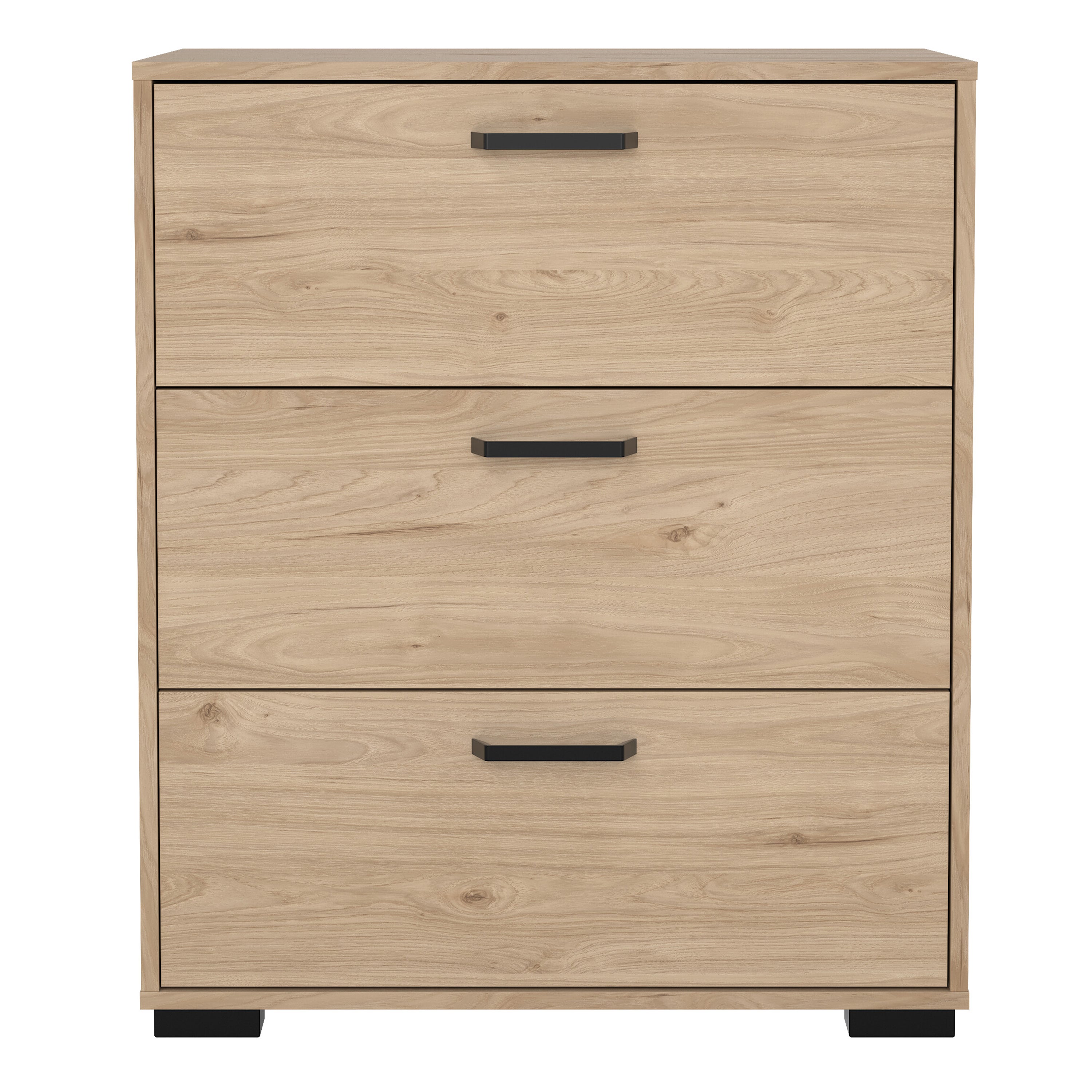 Sofia Chest 3 drawers Jackson Hickory – FTG, view 2
