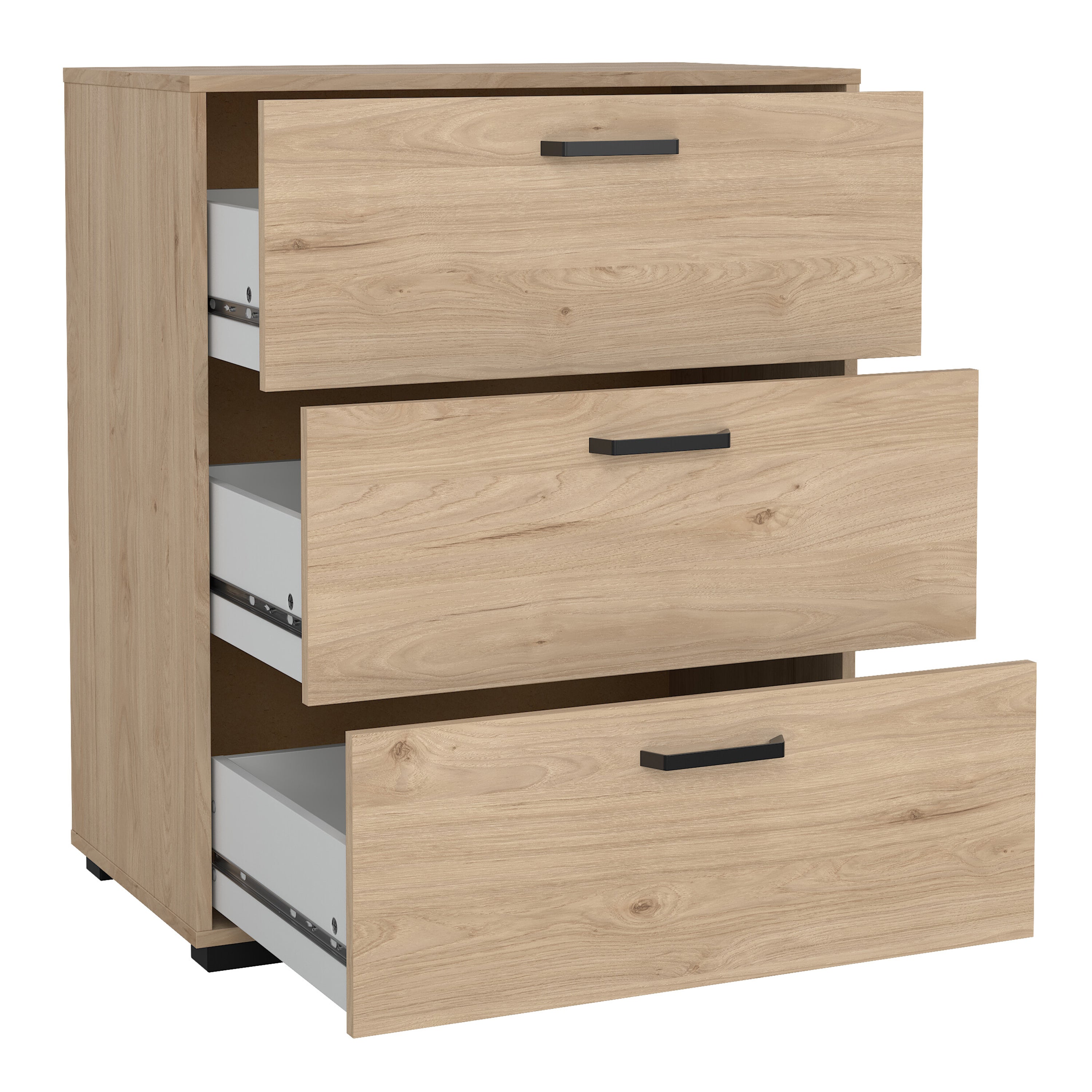 Sofia Chest 3 drawers Jackson Hickory – FTG, view 5