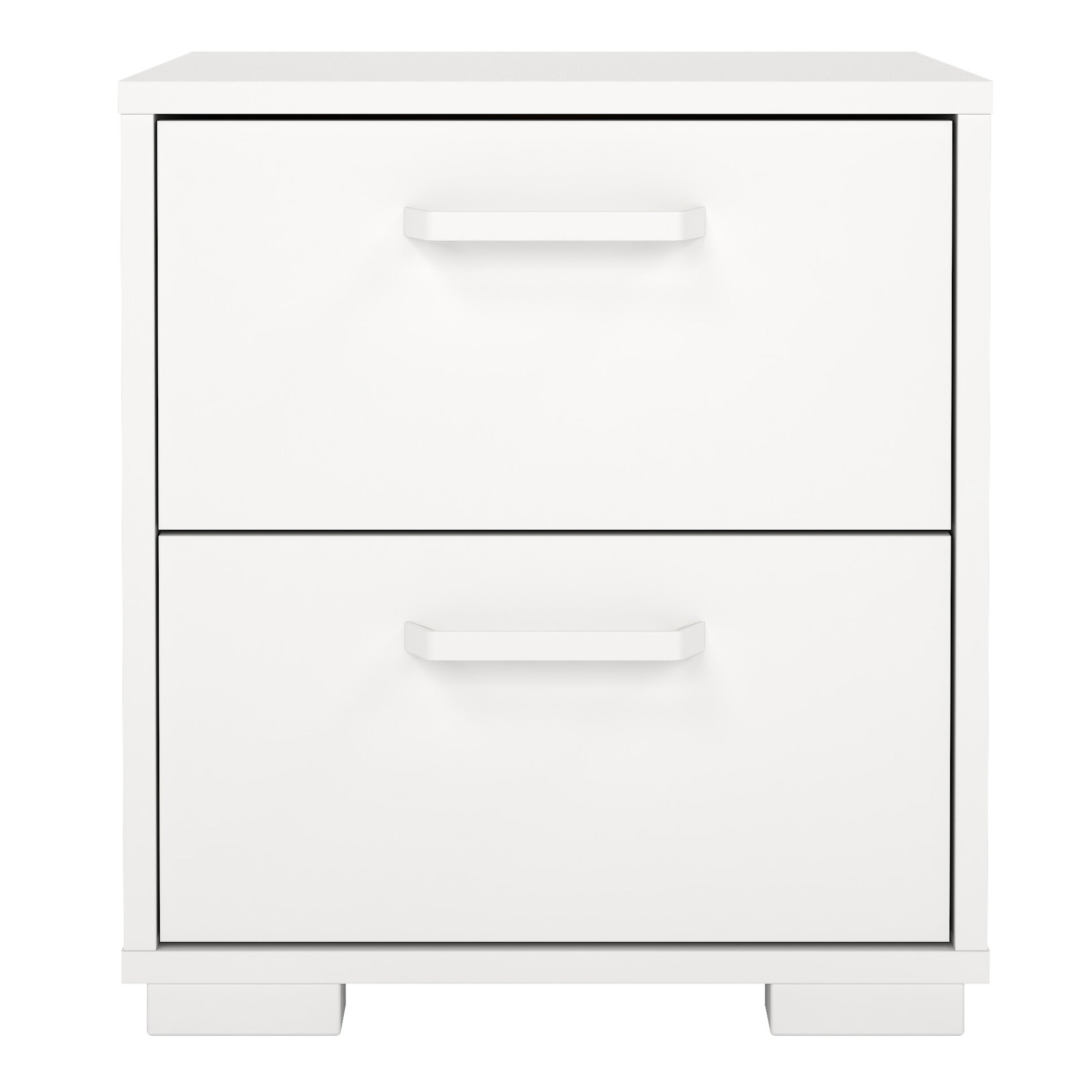 Sofia Nightstand 2 drawers White – FTG, view 2