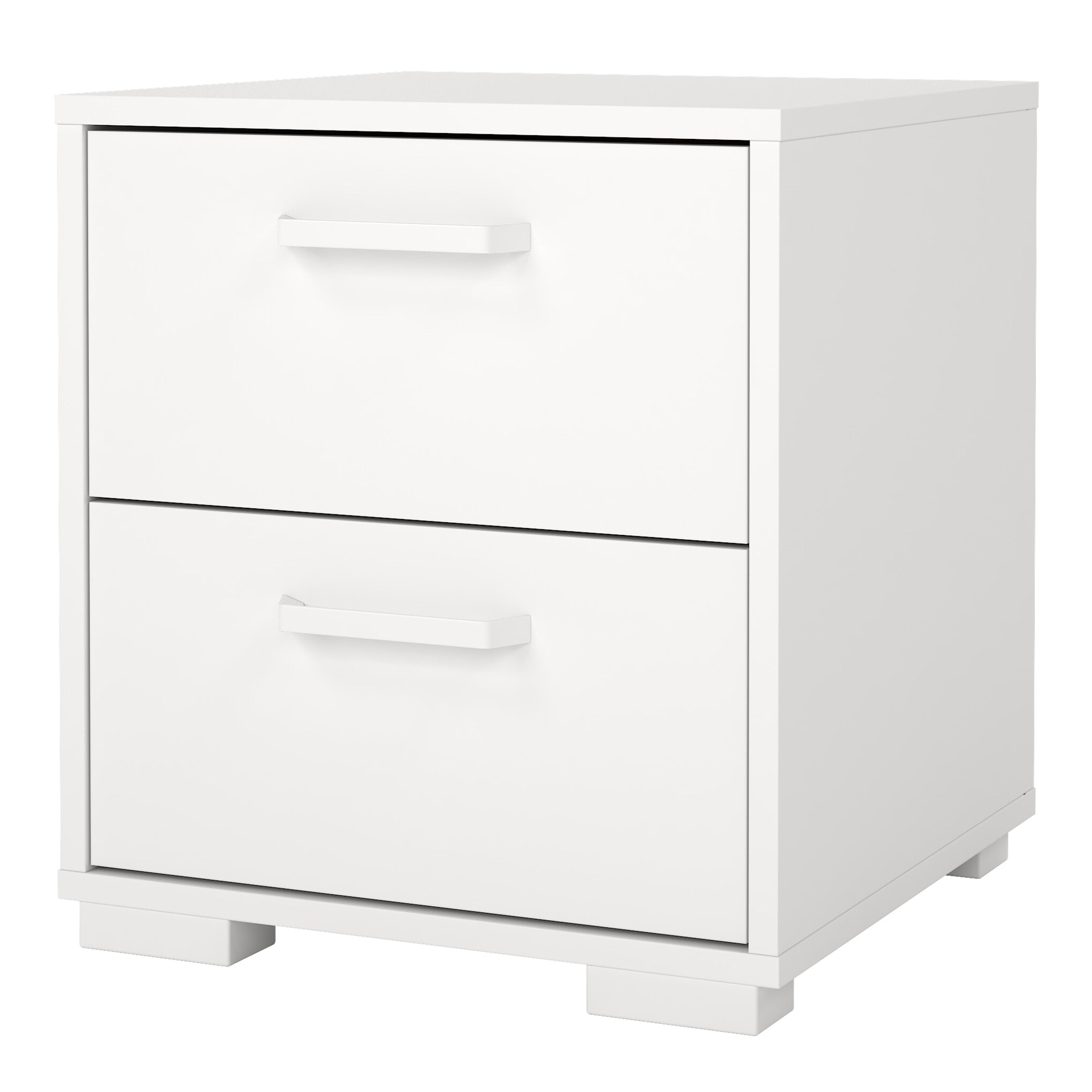 Sofia Nightstand 2 drawers White – FTG, view 3