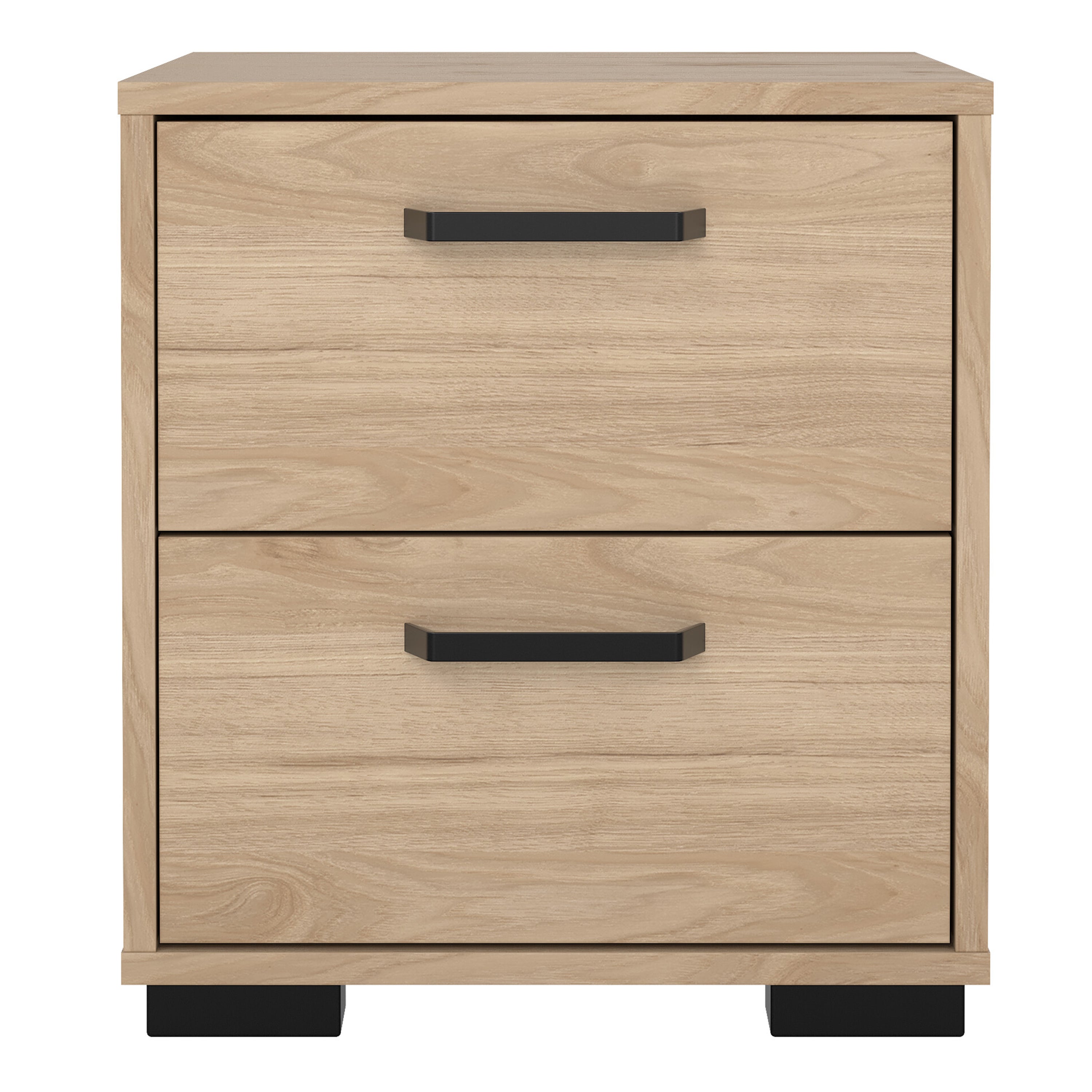 Sofia Nightstand 2 drawers Jackson Hickory – FTG, view 2