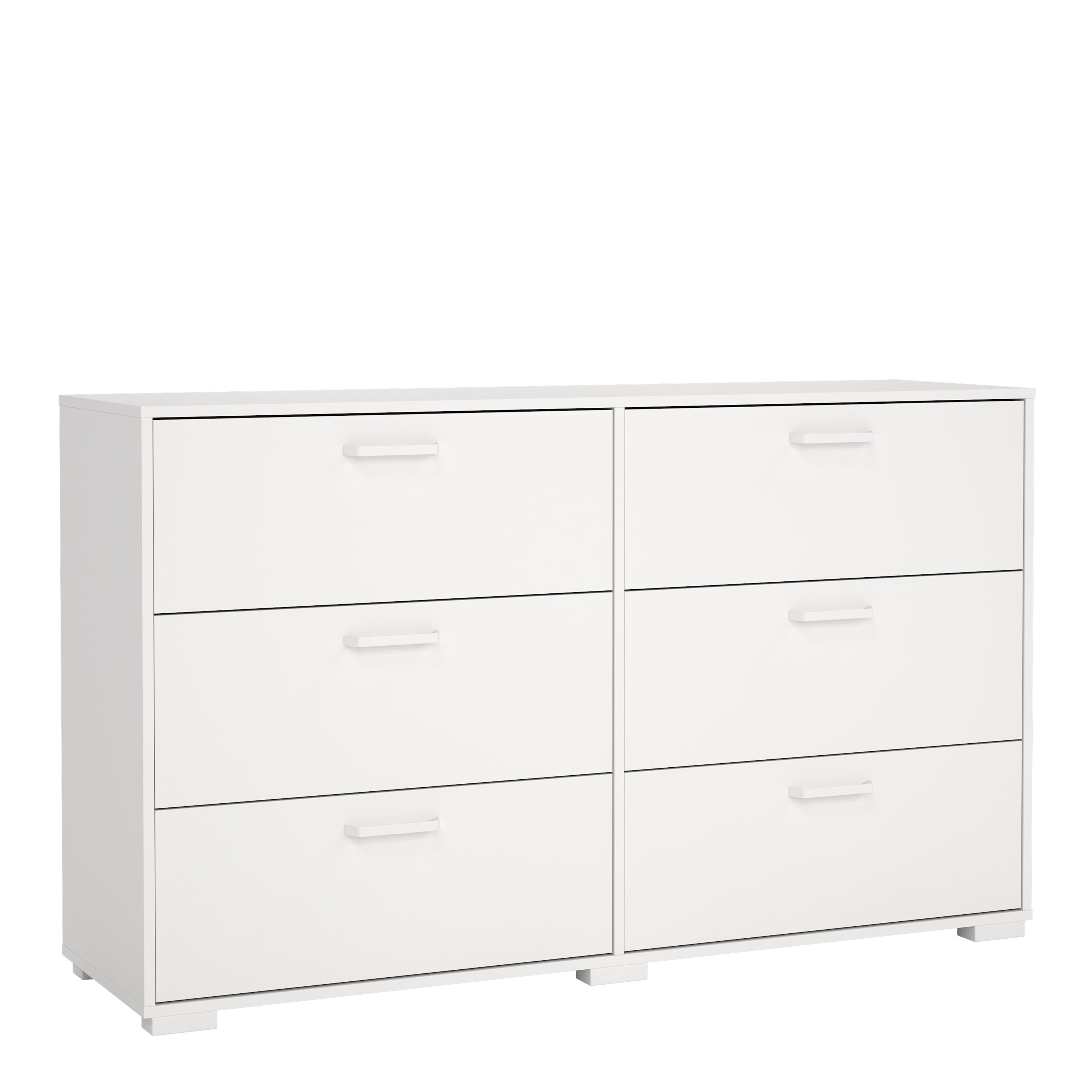 Sofia Double dresser 6 drawers White – FTG