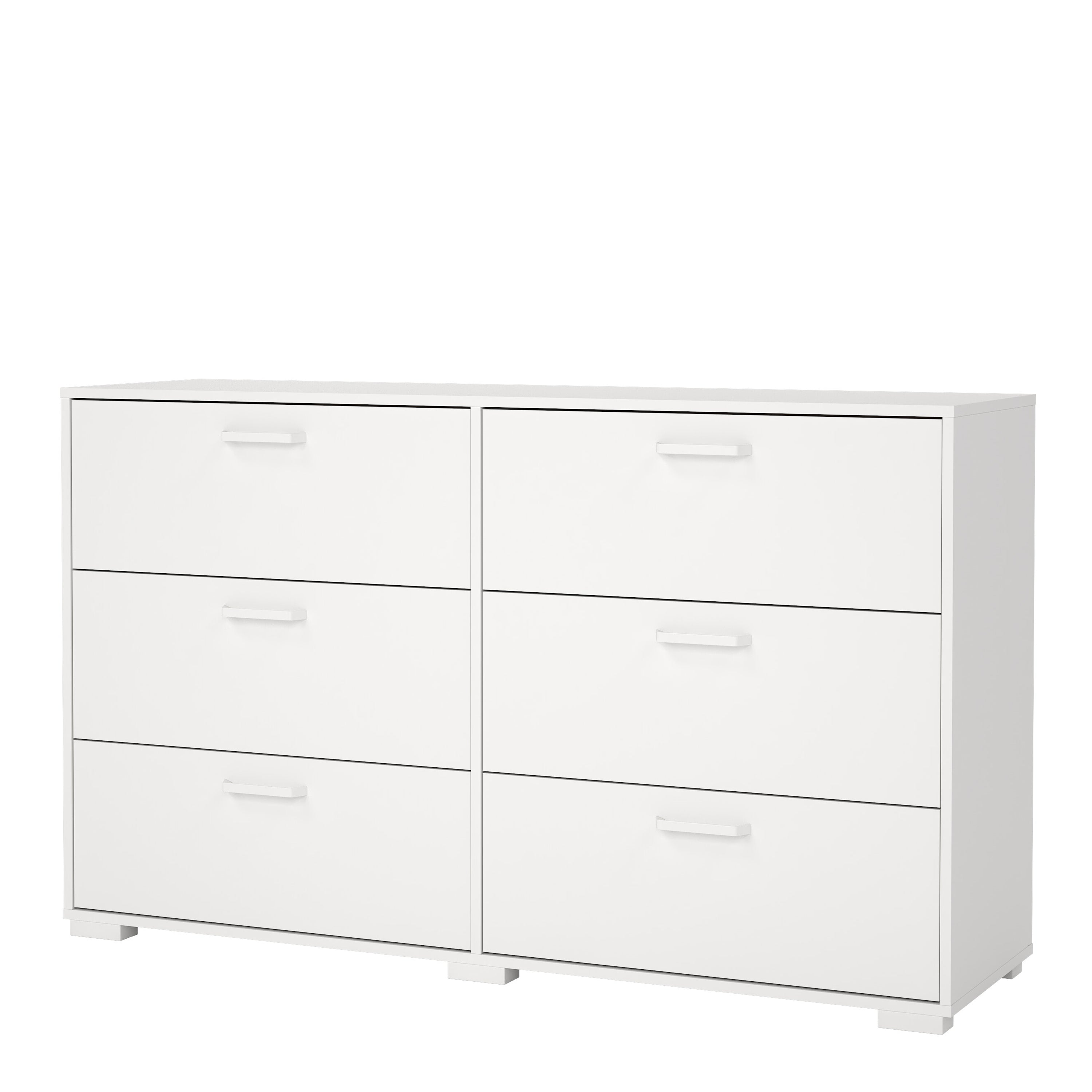 Sofia Double dresser 6 drawers White – FTG, view 3