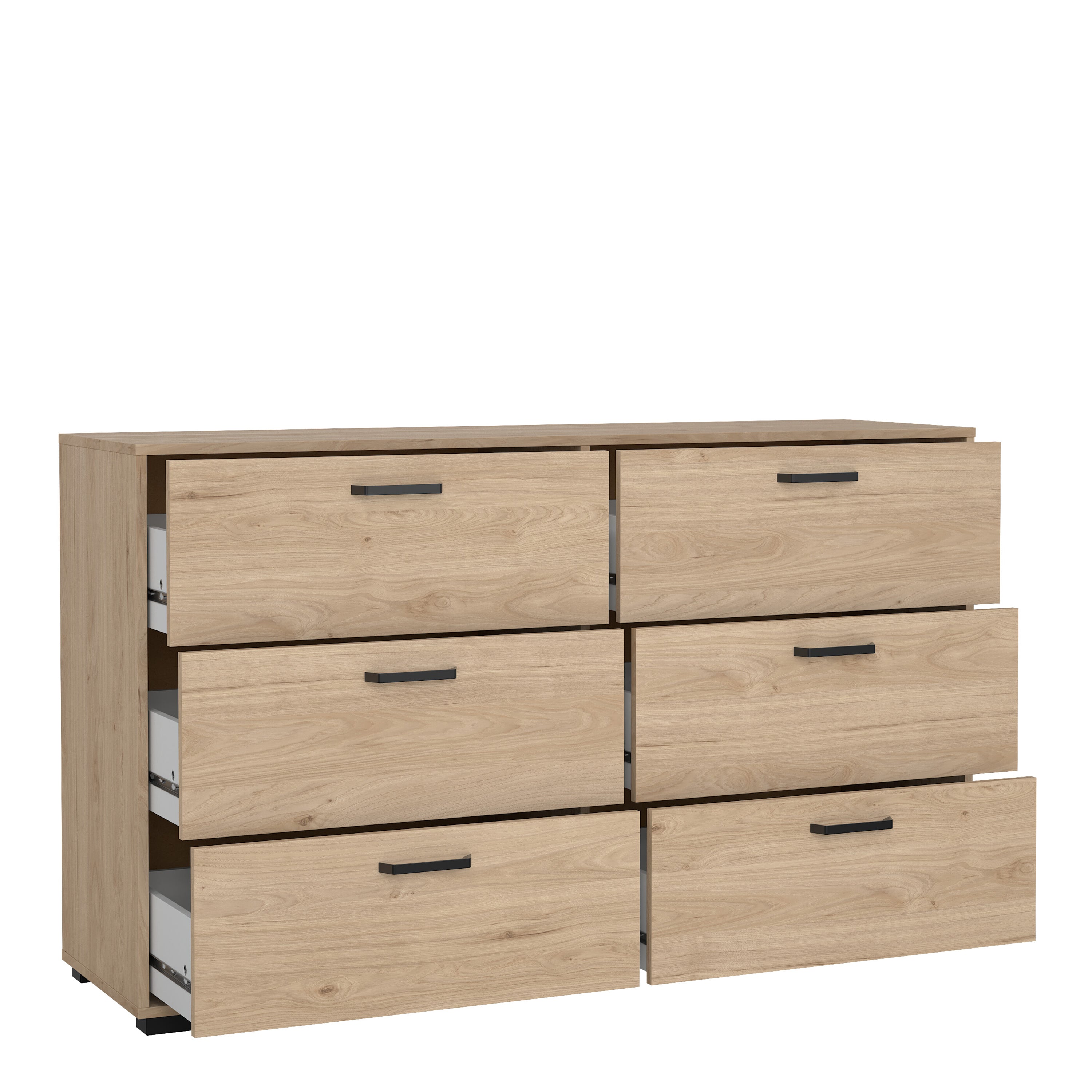 Sofia Double dresser 6 drawers Jackson Hickory – FTG, view 2