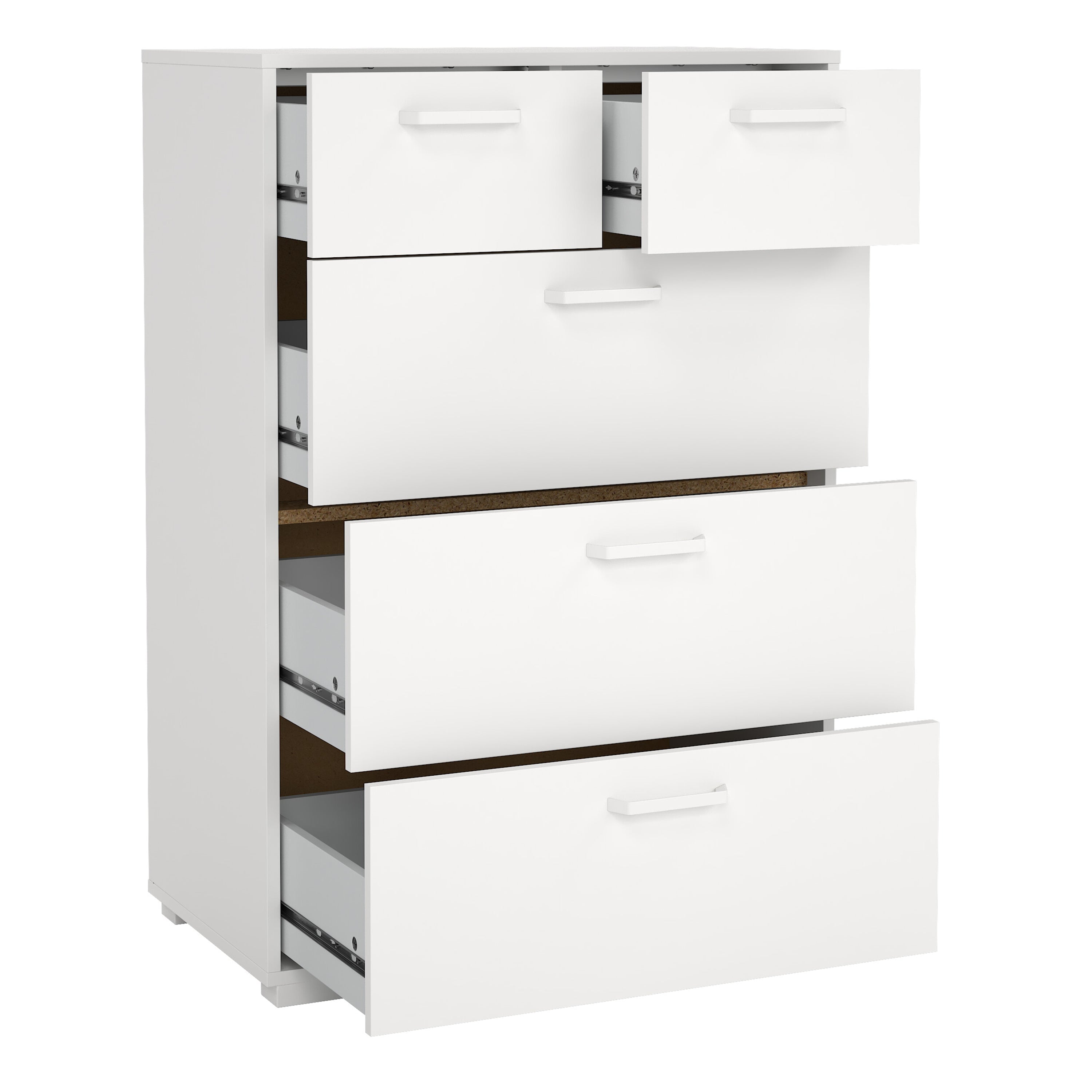 Sofia Chest 3 + 2 drawers White – FTG, view 5