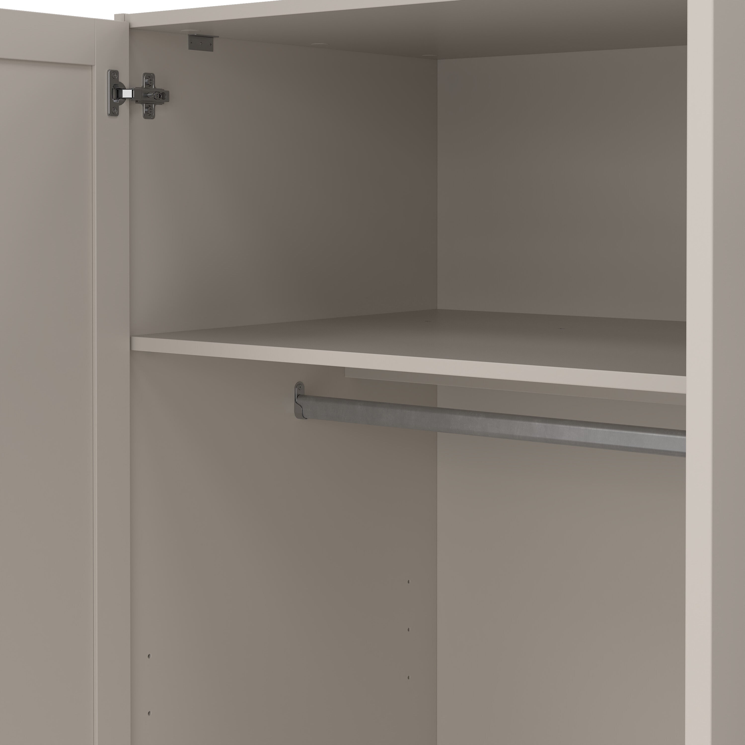 Brande Wardrobe with 3 Frame Doors in Cashmere