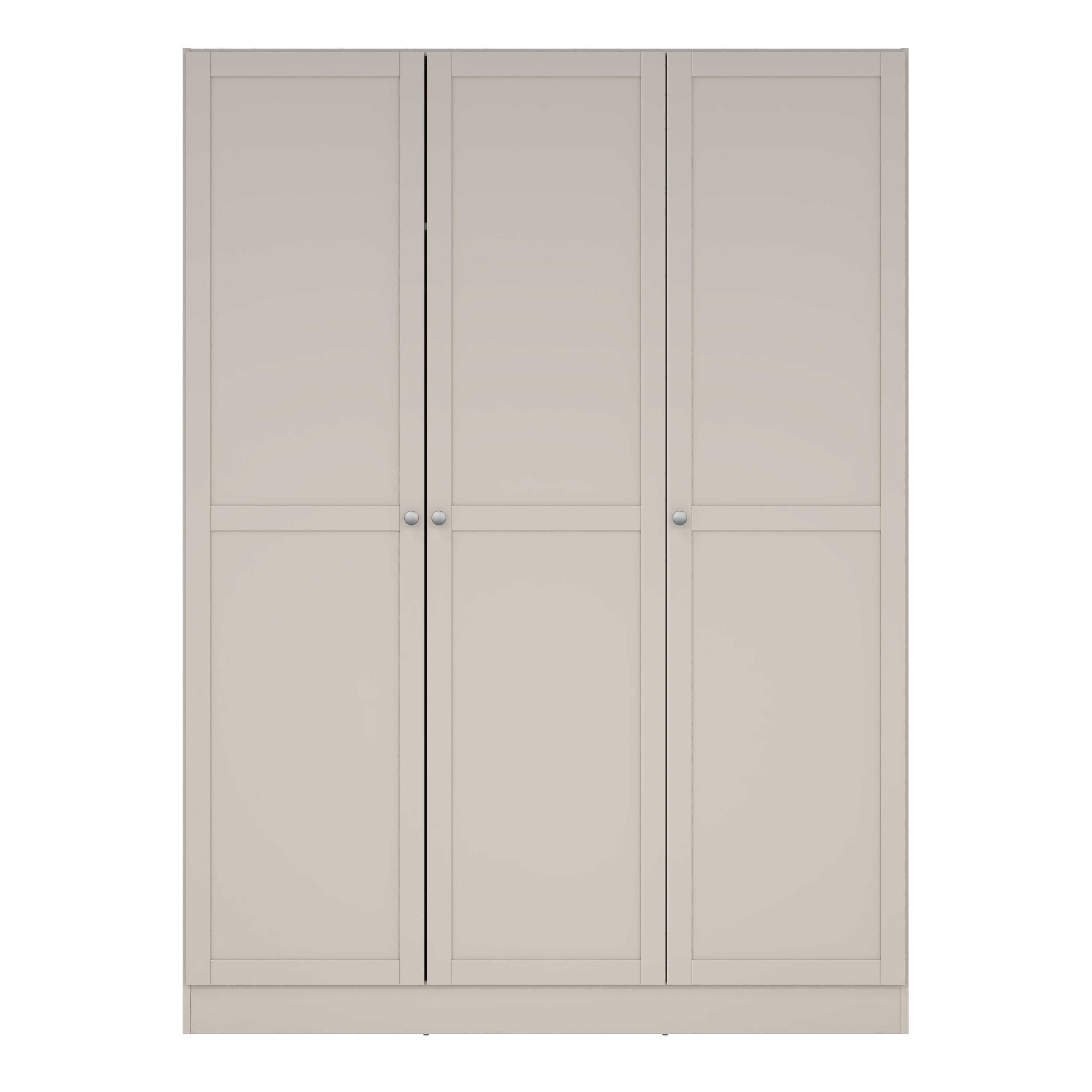 Brande Wardrobe with 3 Frame Doors in Cashmere