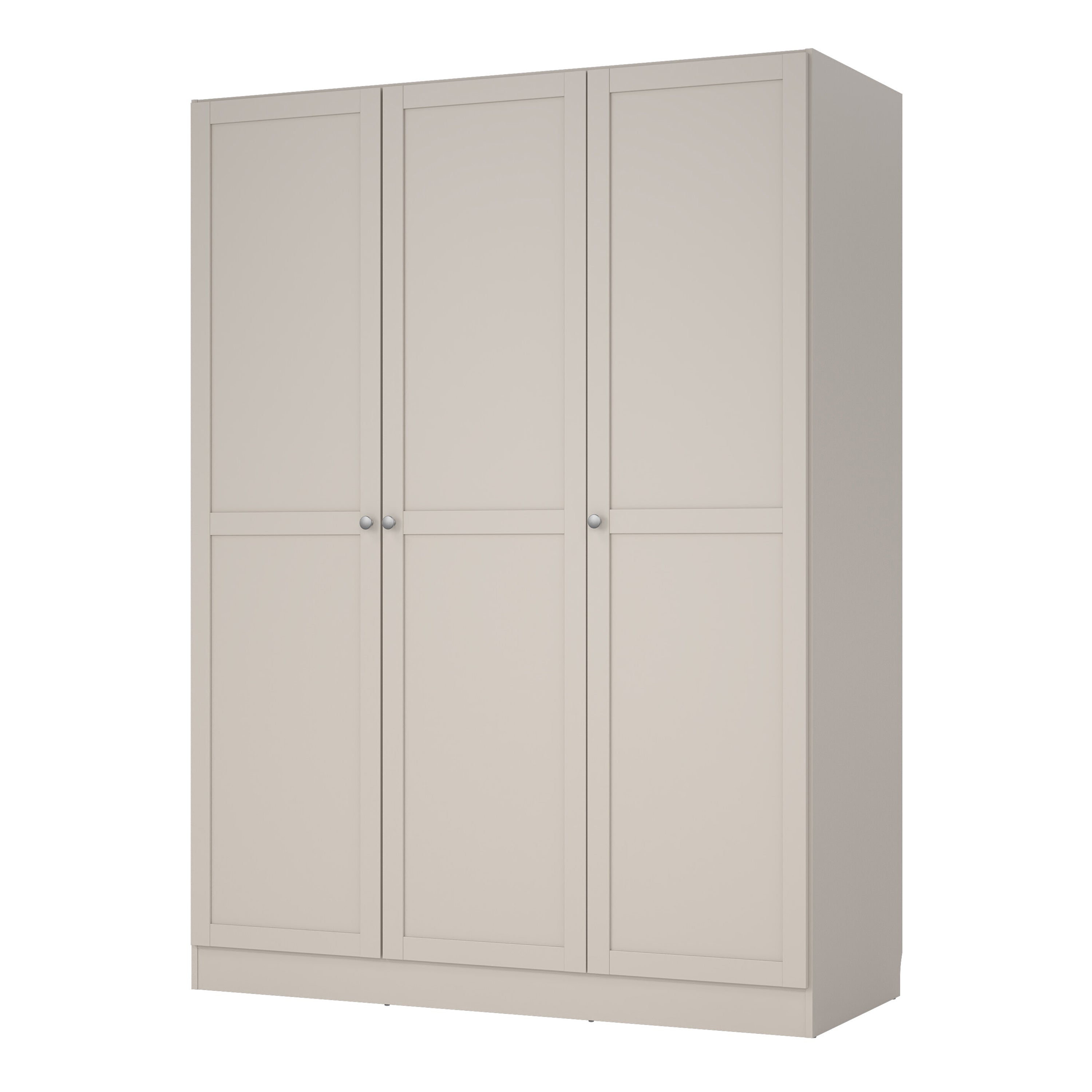 Brande Wardrobe with 3 Frame Doors in Cashmere