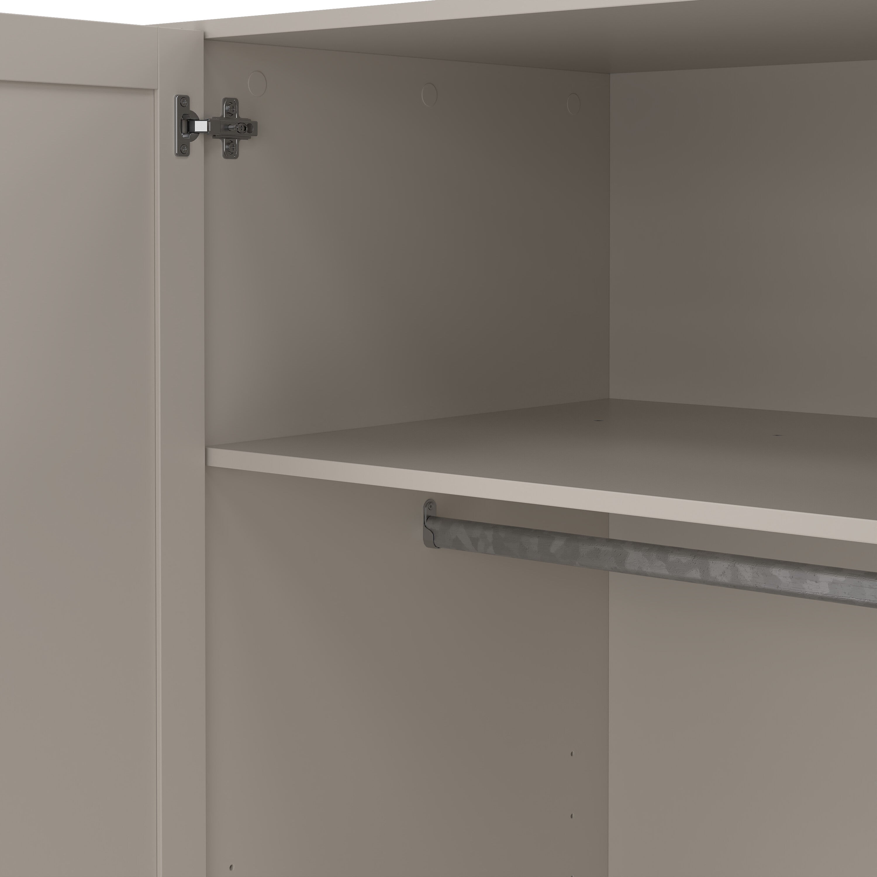 Brande Wardrobe with 4 Frame Doors in Cashmere