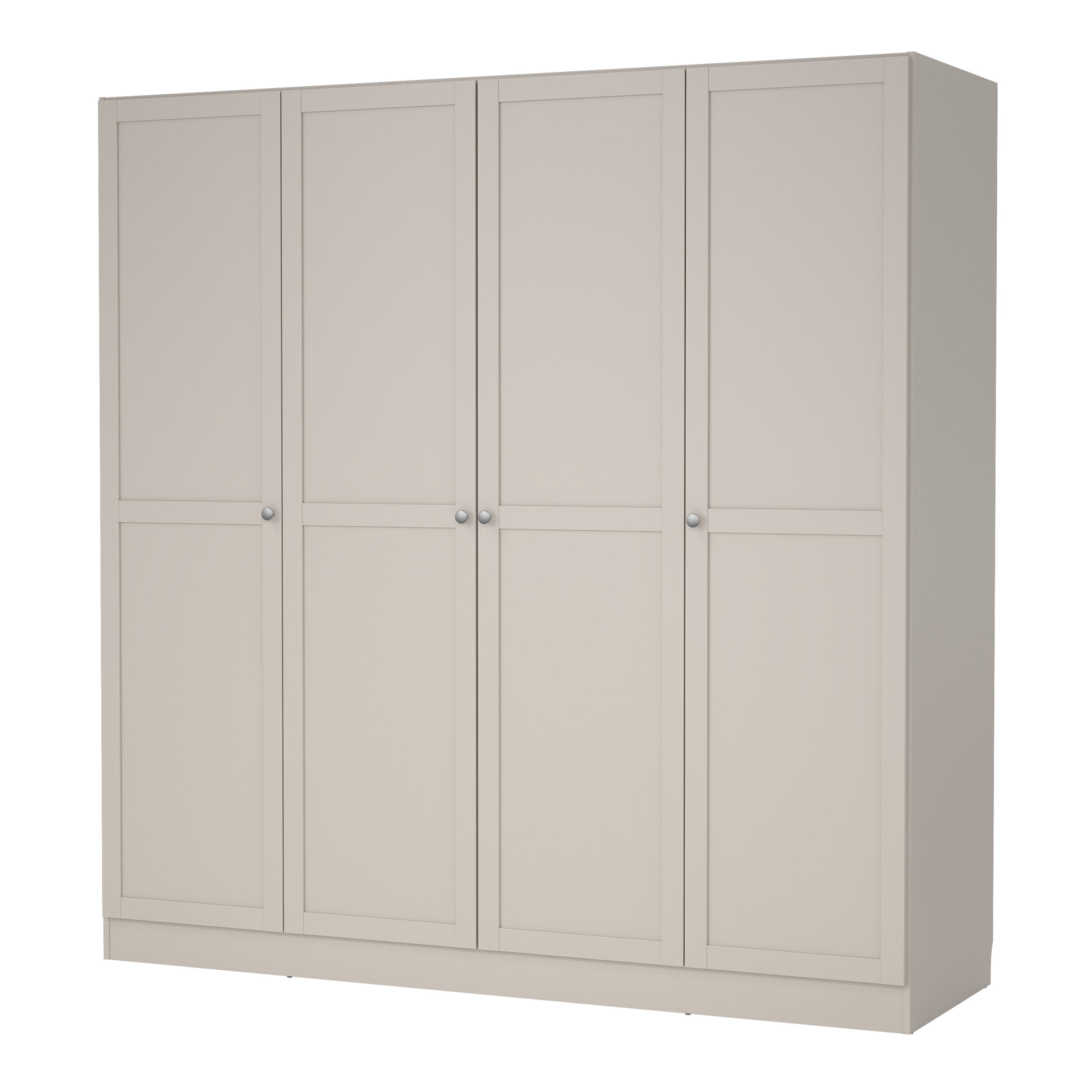 Brande Wardrobe with 4 Frame Doors in Cashmere