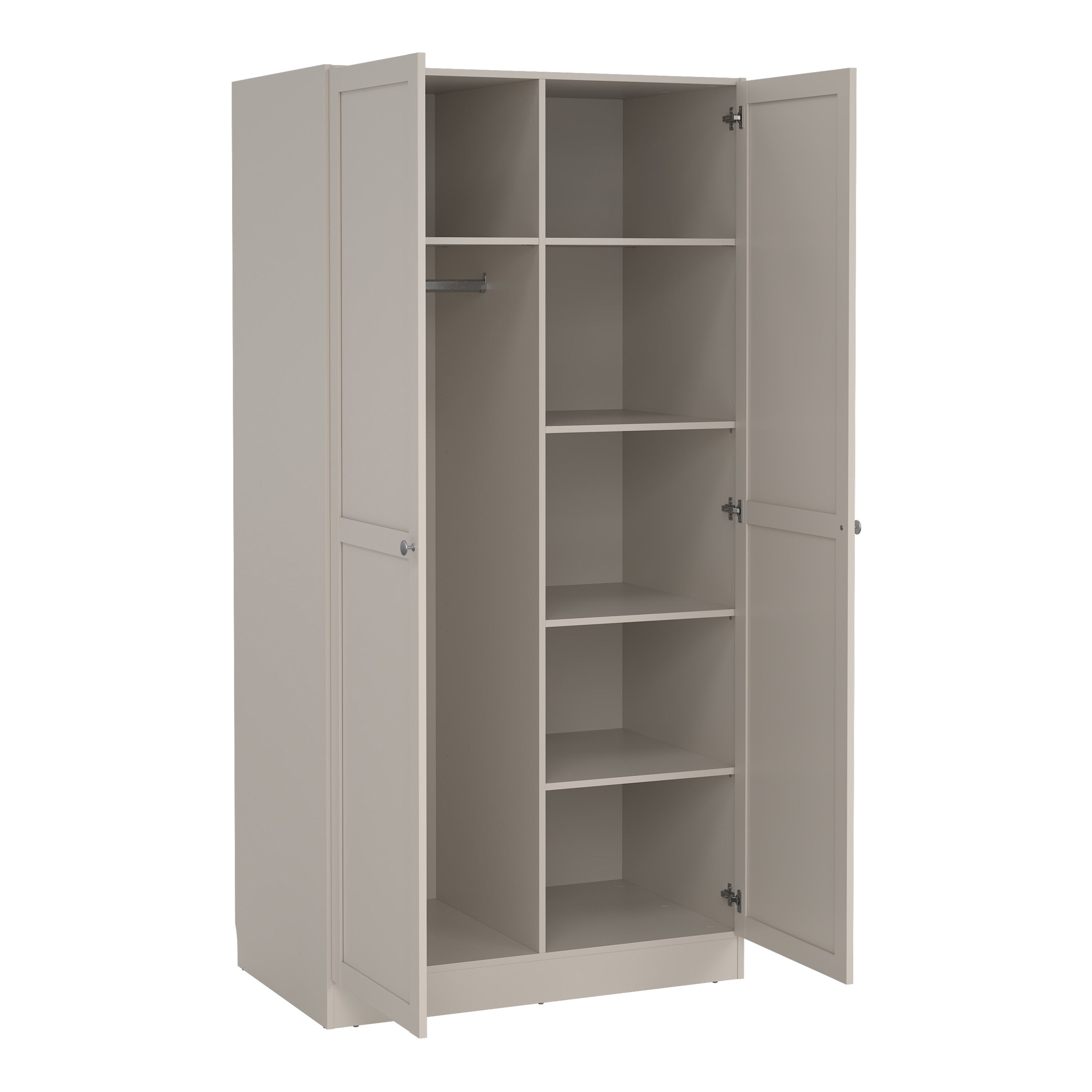 Brande Wardrobe with 2 Frame Doors in Cashmere