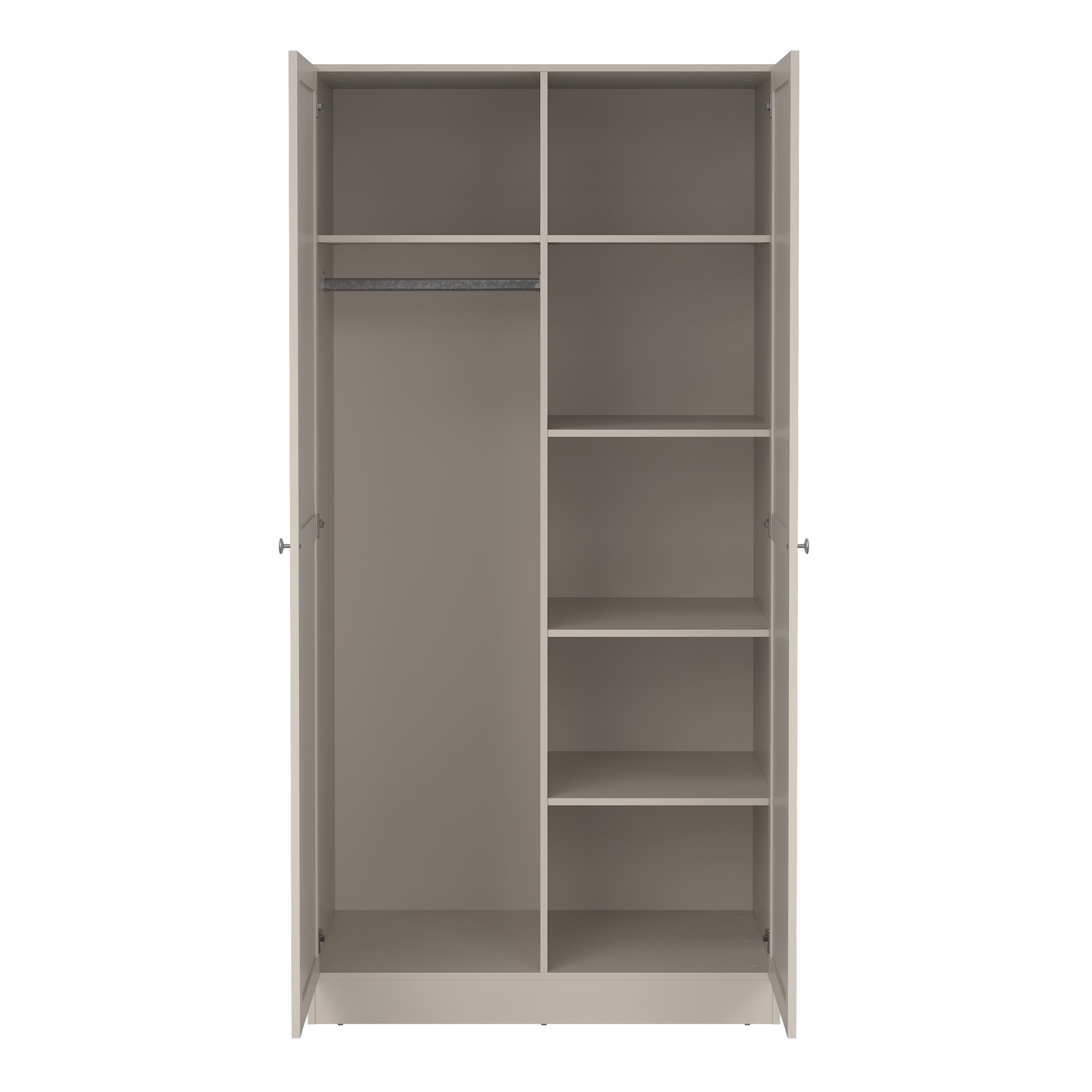 Brande Wardrobe with 2 Frame Doors in Cashmere