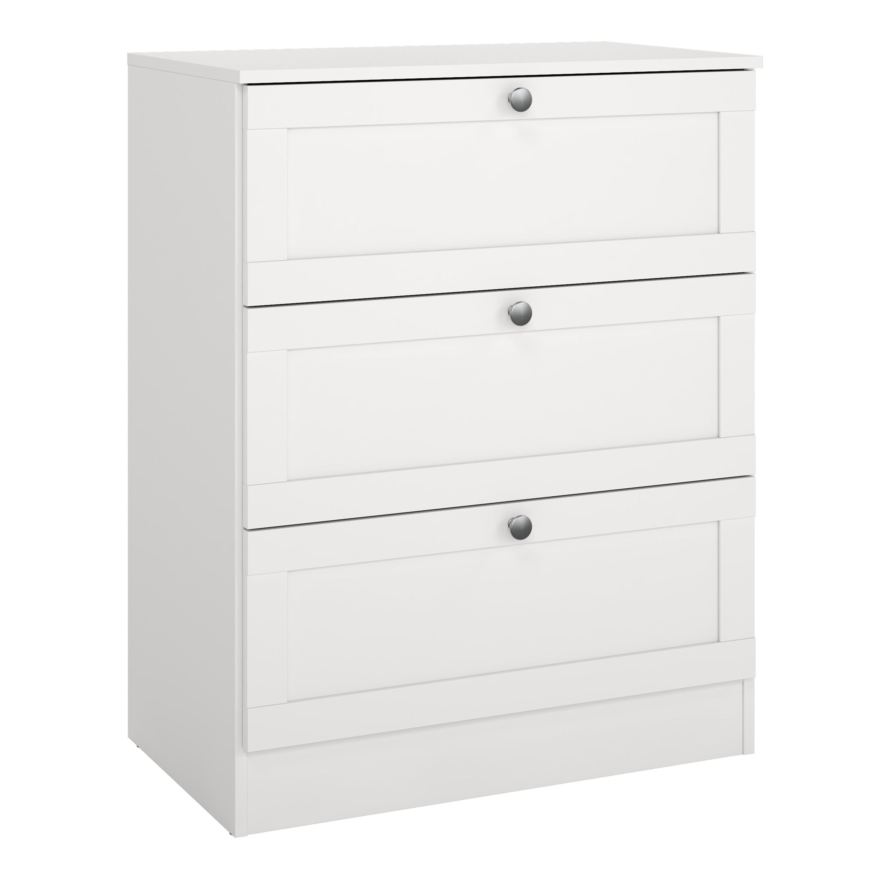 Brande Chest with 3 Frame Drawers in White – FTG