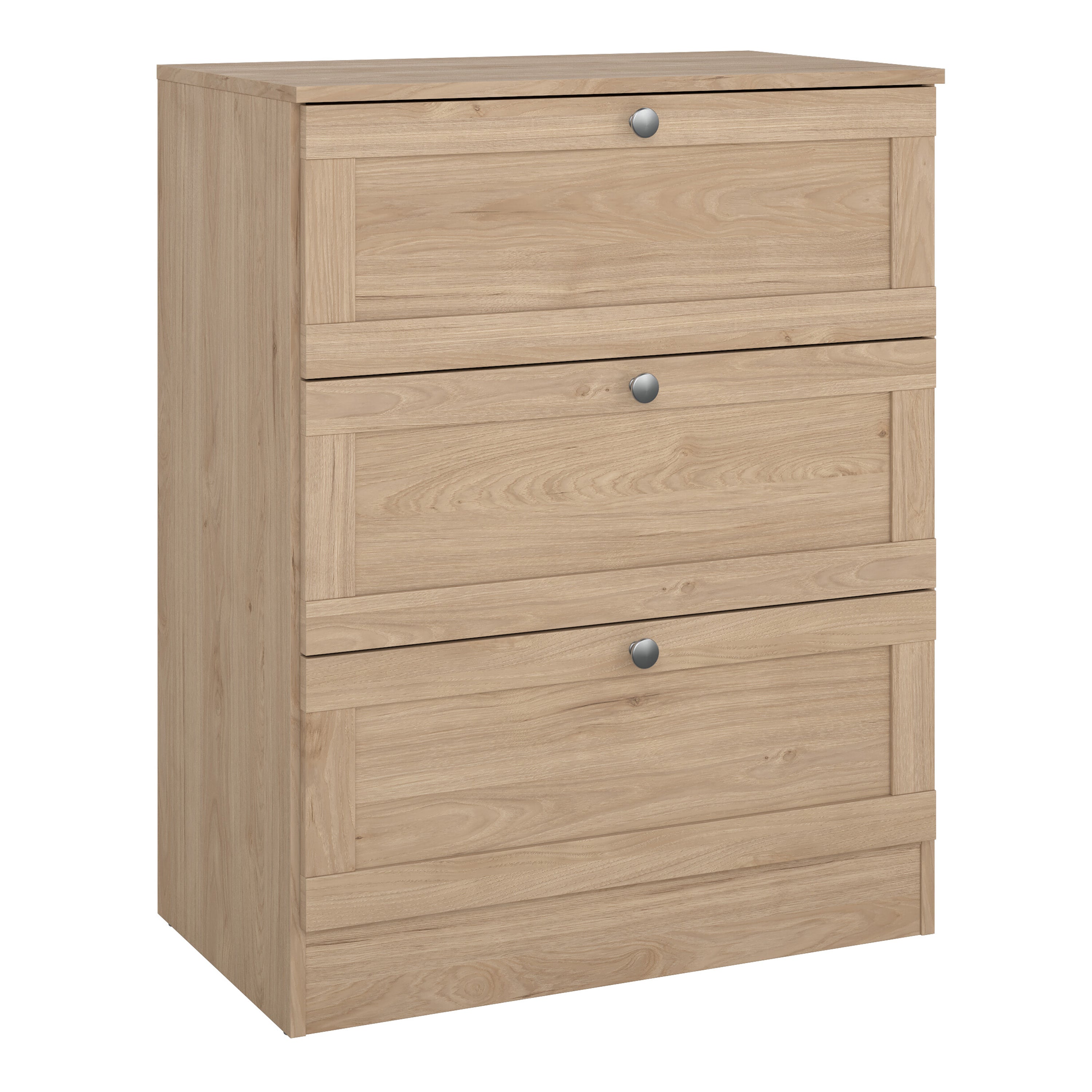 Brande Chest with 3 Frame Drawers in Jackson Hickory – FTG