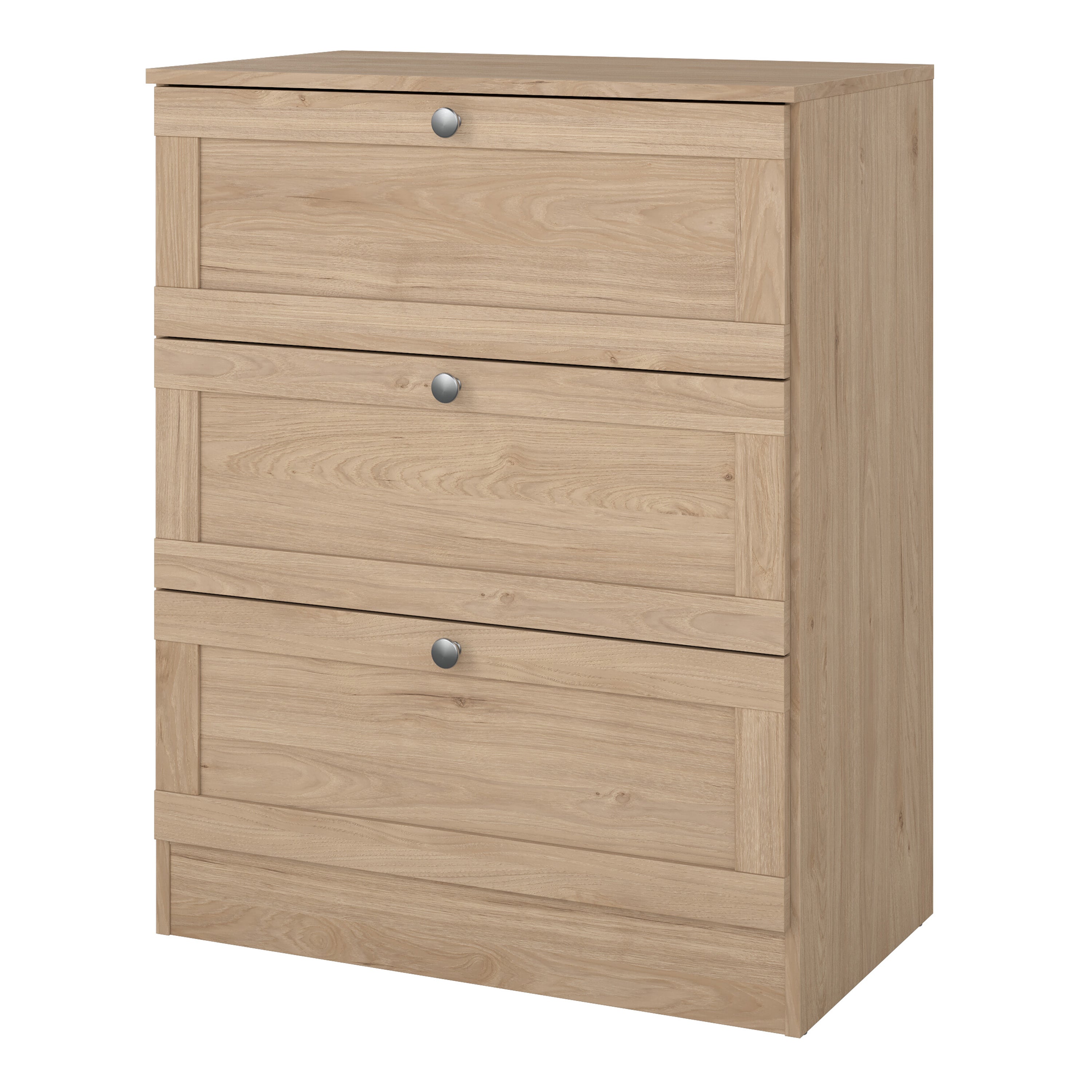 Brande Chest with 3 Frame Drawers in Jackson Hickory – FTG, view 3