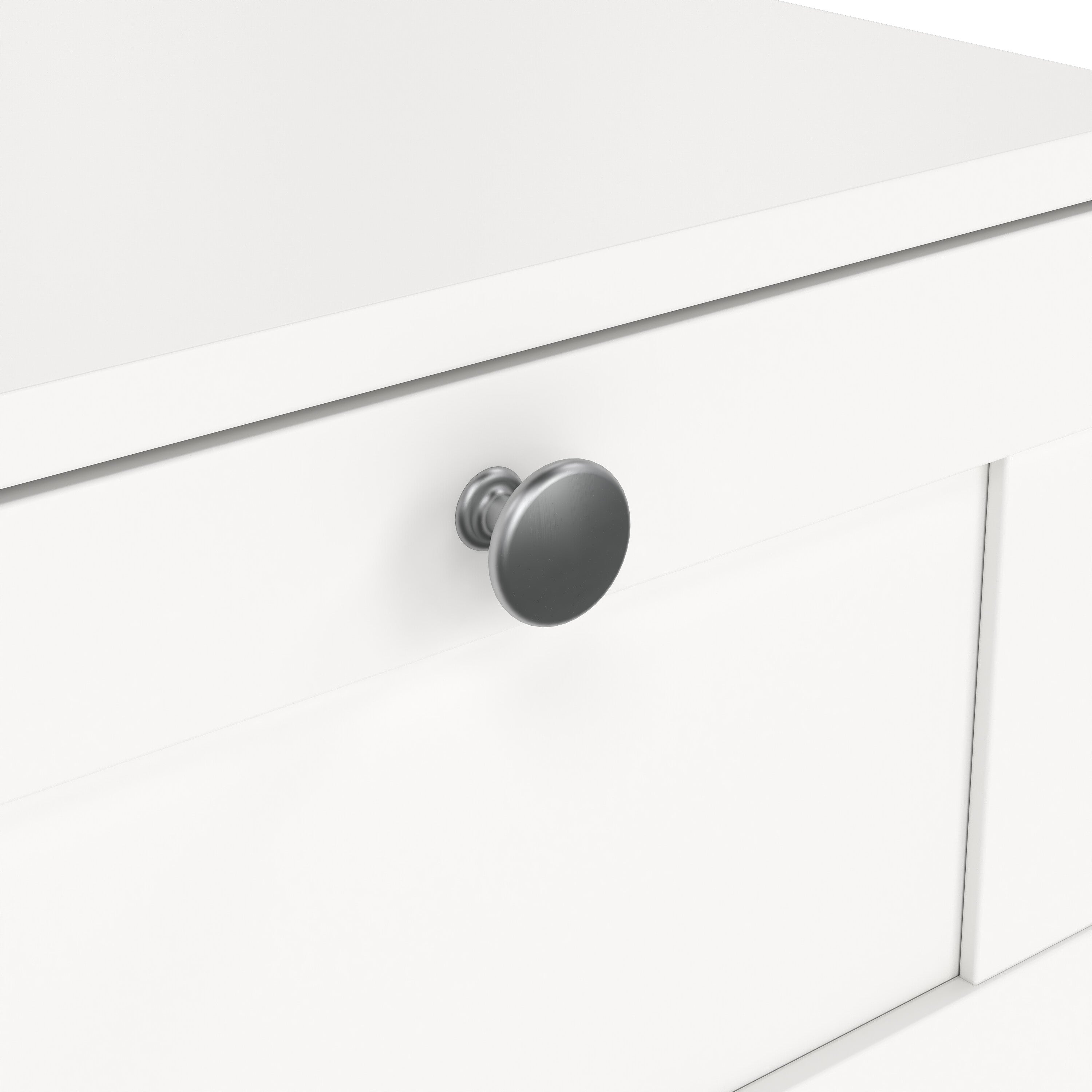 Brande Nightstand with1 Frame Drawer in White – FTG, view 3