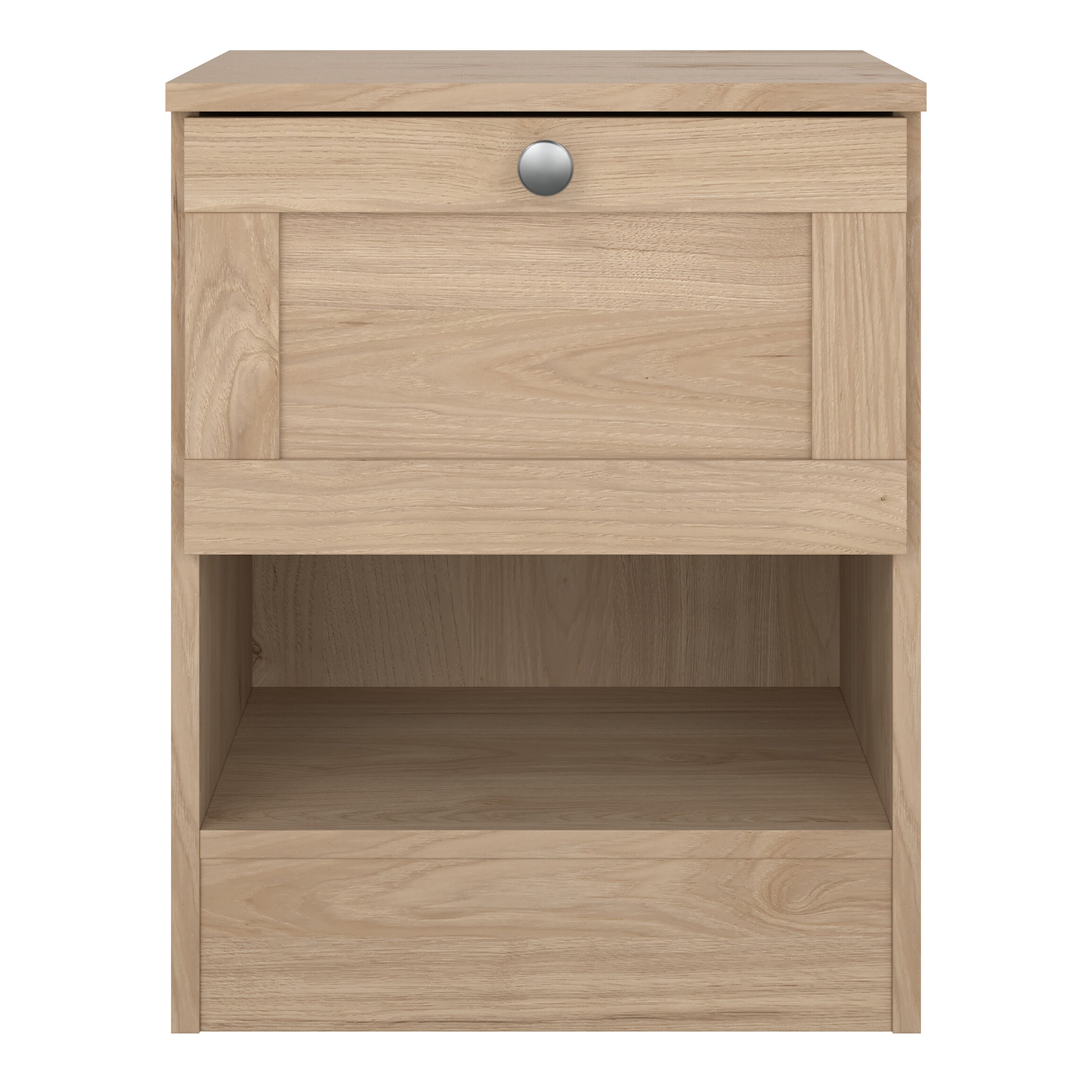 Brande Nightstand with1 Frame Drawer in Jackson Hickory – FTG, view 2