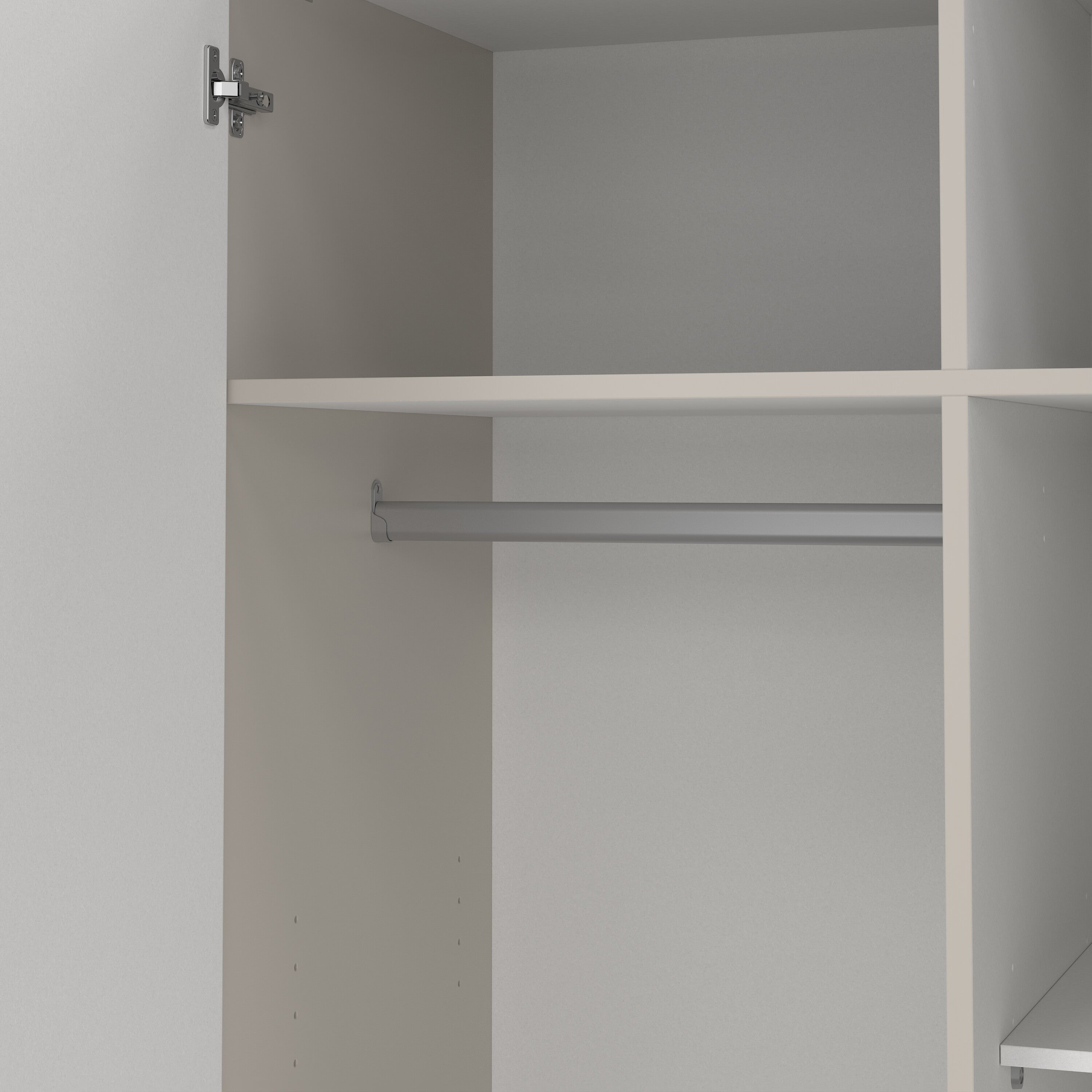 Sprint Wardrobe with 2 Doors + 3 Drawers in Cashmere
