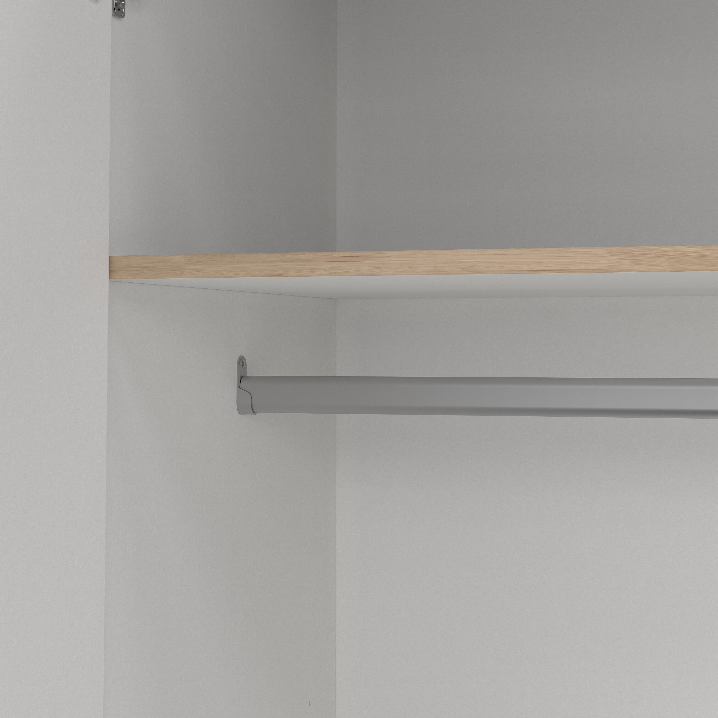 Sprint Wardrobe with 4 Doors + 3 Drawers in Jackson Hickory