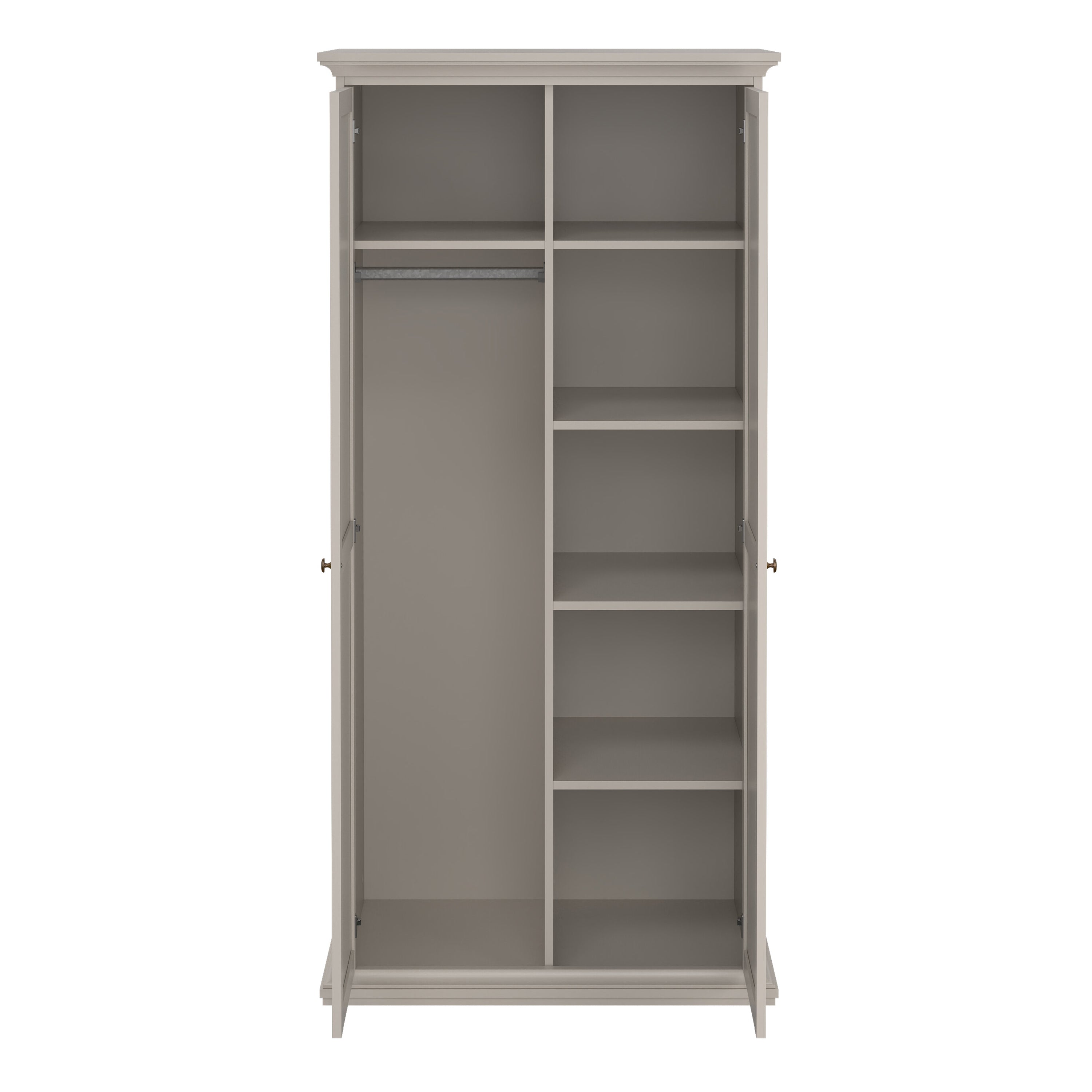 Paris Wardrobe with 2 Doors in Cashmere