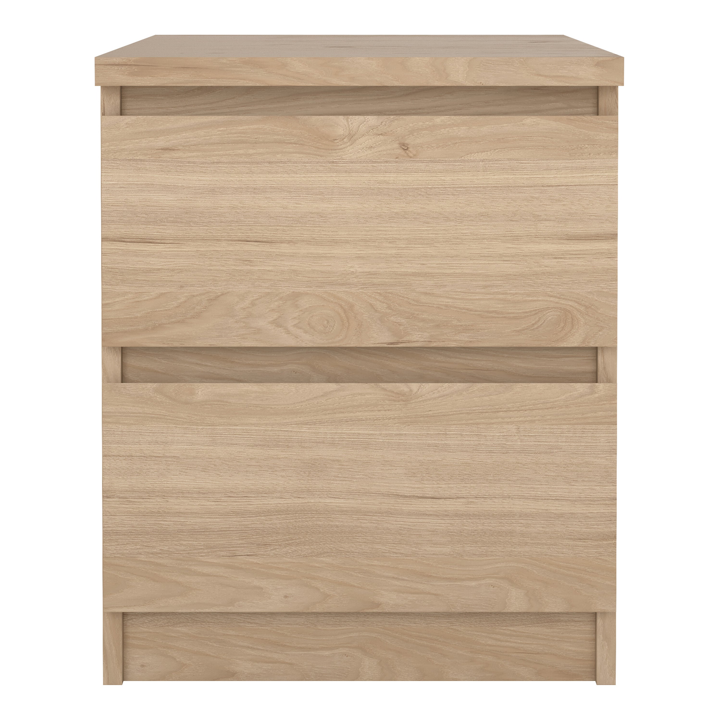 Naia Bedside 2 drawers in Jackson Hickory – FTG, view 2