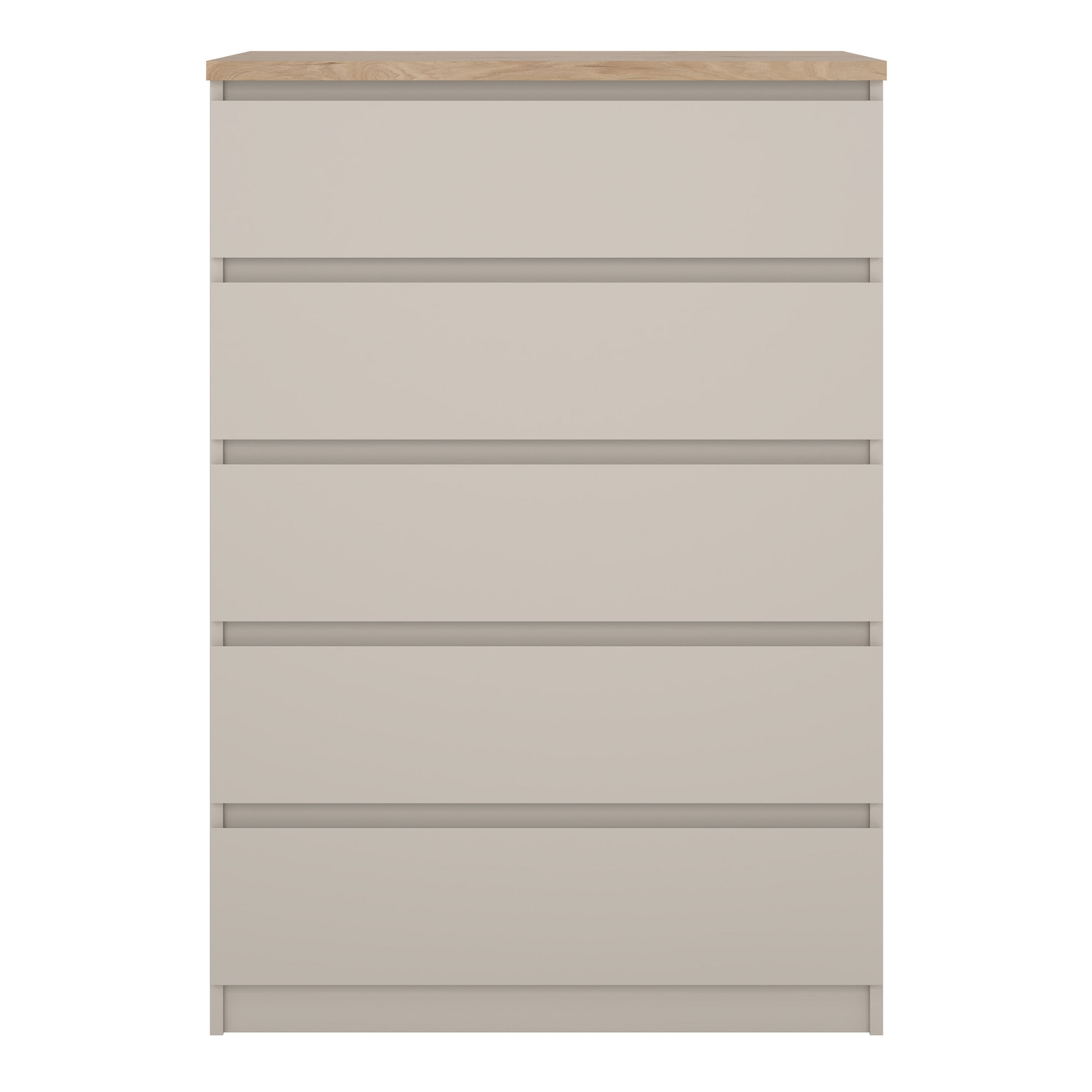 Naia Chest of 5 drawers in Cashmere Jackson Hickory – FTG, view 2