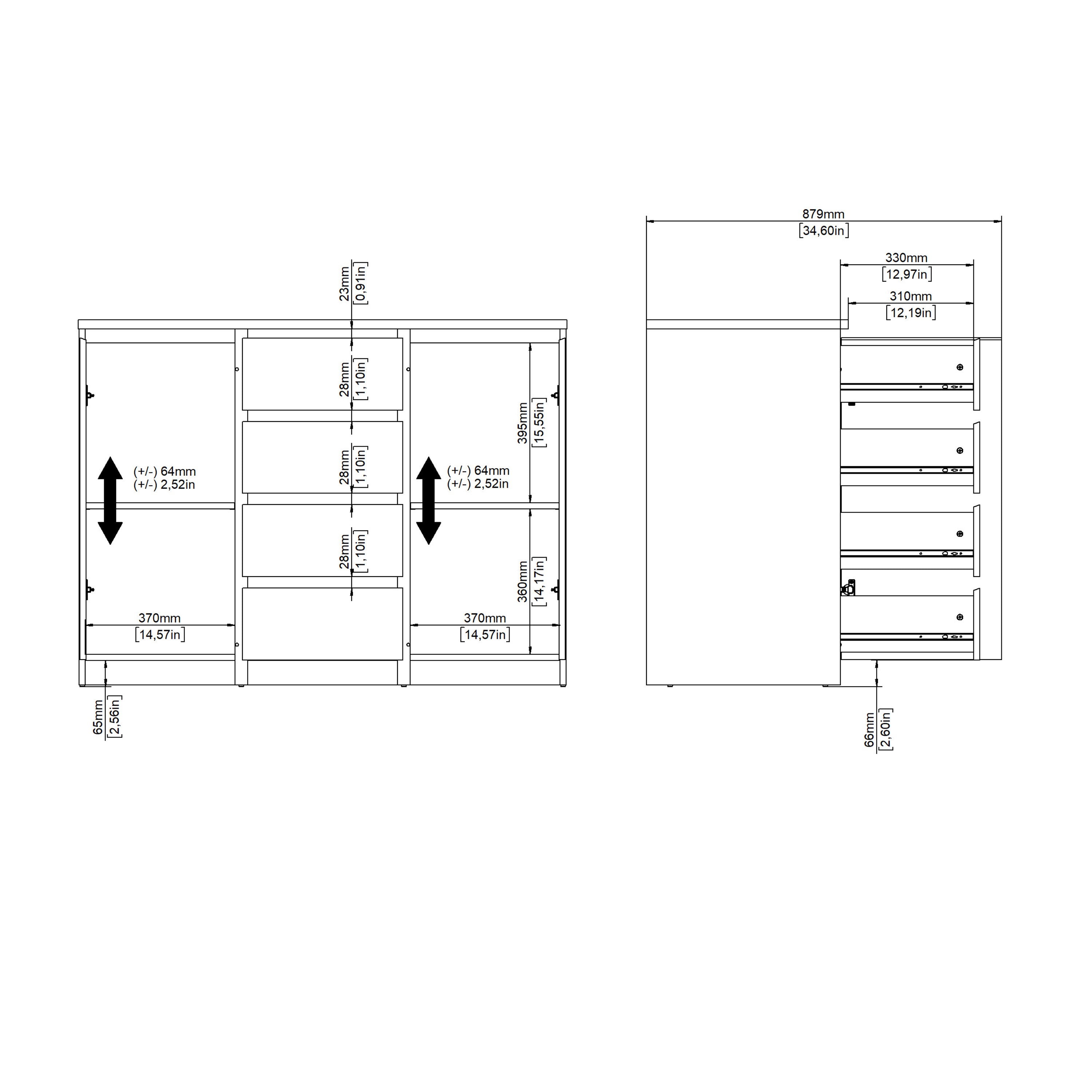 Naia Sideboard in White – FTG, view 9