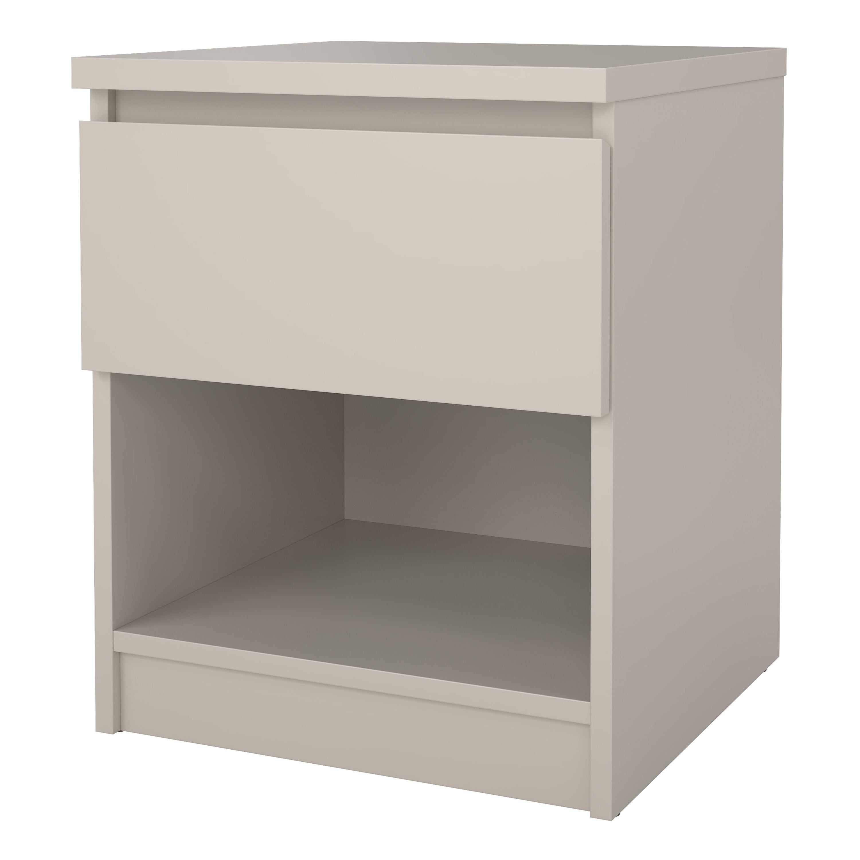 Naia Nightstand 1 Drawer Nightstand in Cashmere