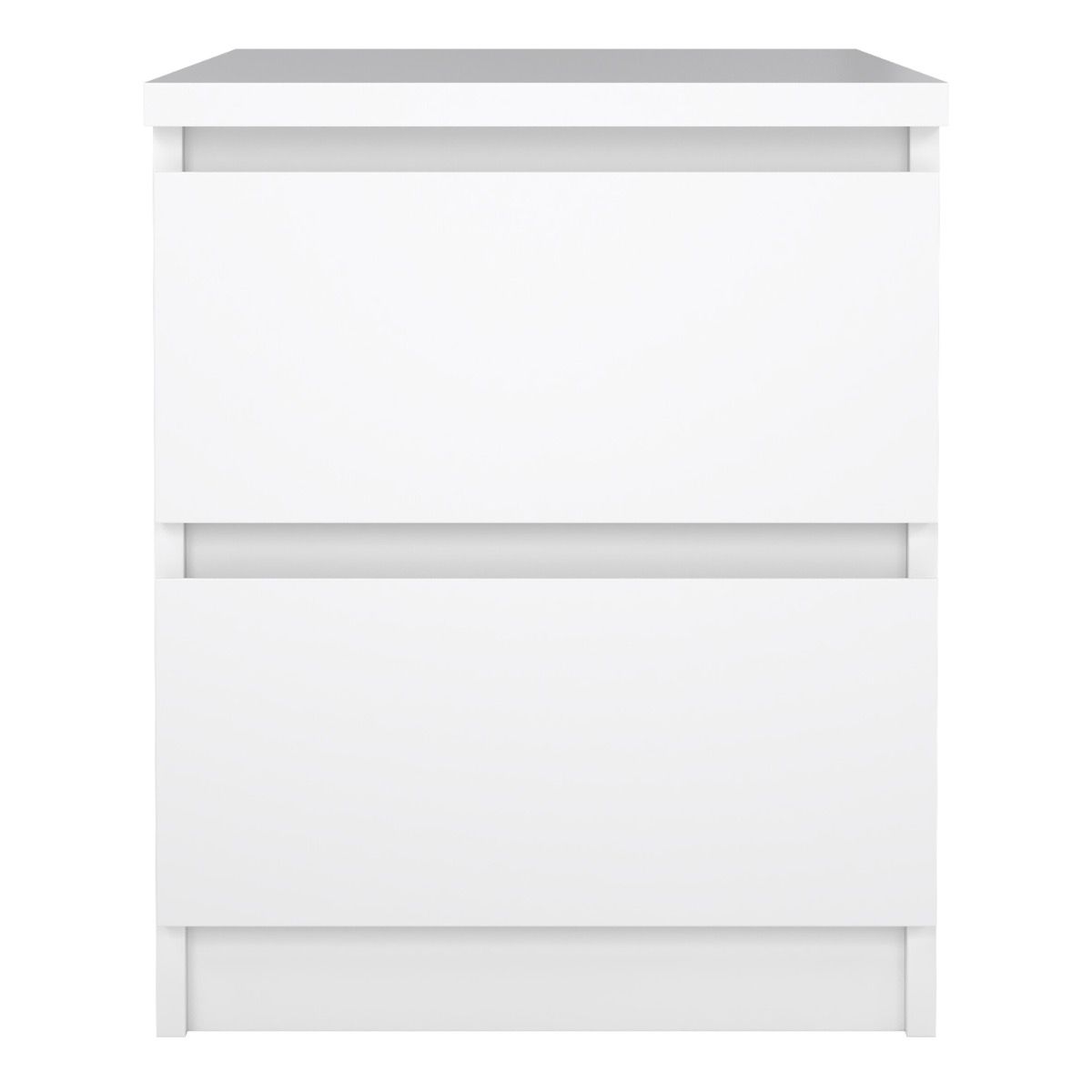 Naia Bedside 2 drawers in White high gloss – FTG, view 4