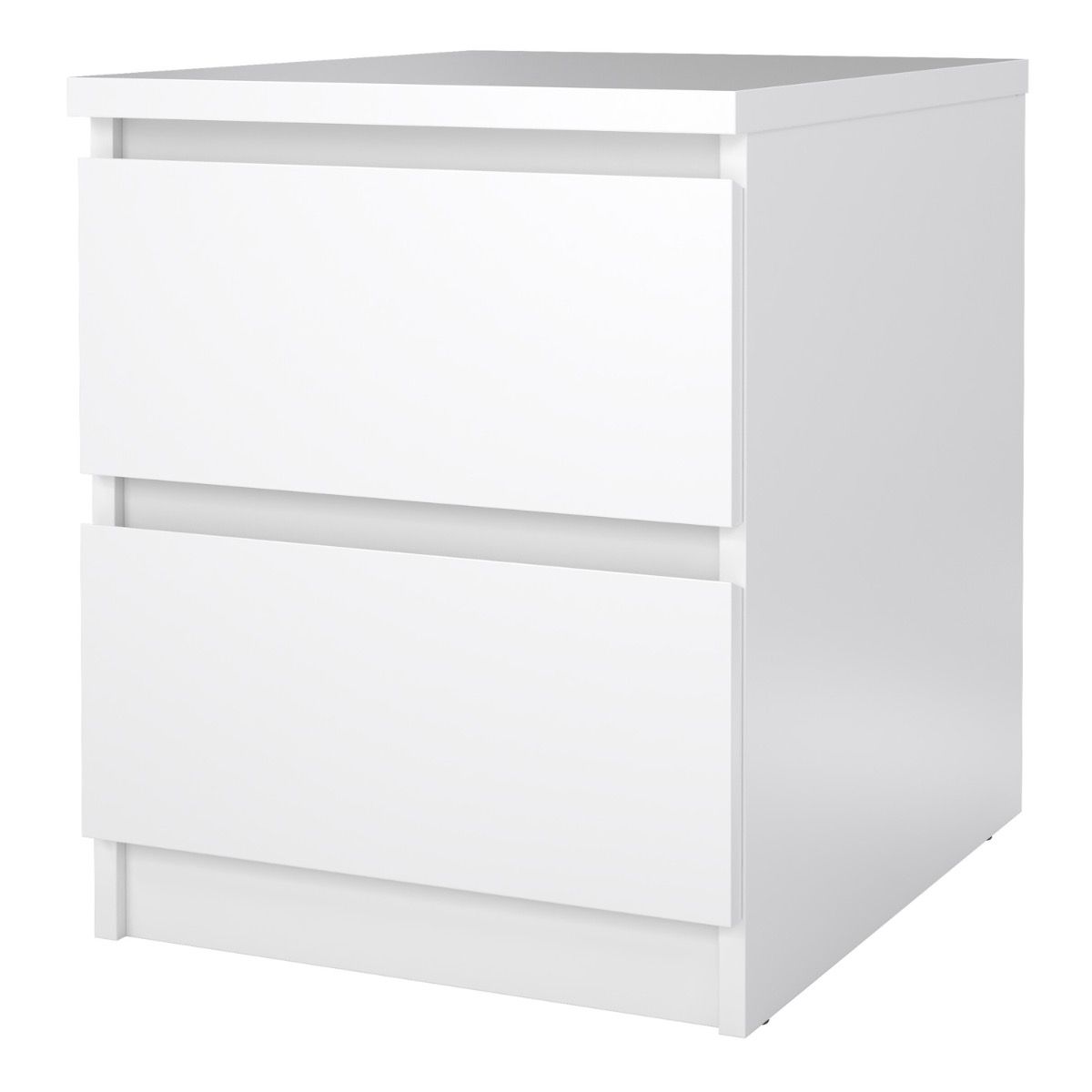 Naia Bedside 2 drawers in White high gloss – FTG, view 5