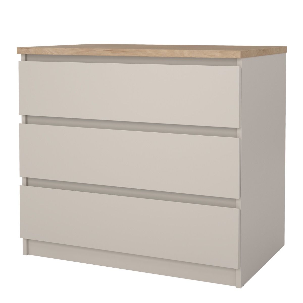 Naia Chest of 3 drawers in Cashmere Jackson Hickory – FTG, view 4