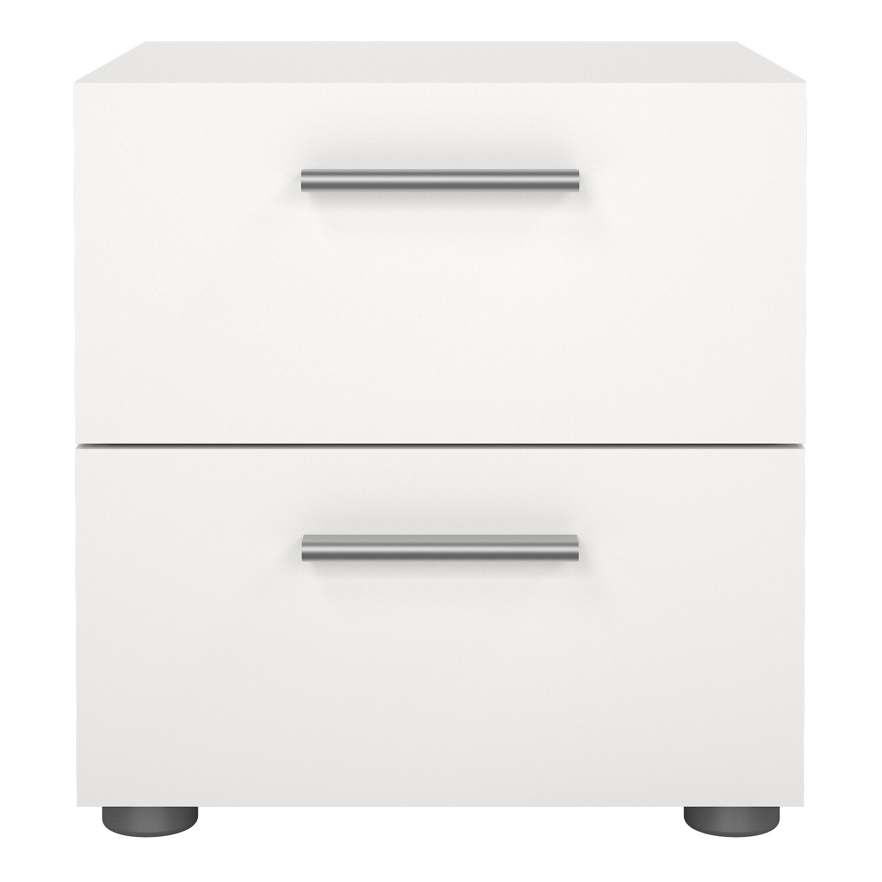 Pepe Bedside 2 Drawers in White – FTG, view 2