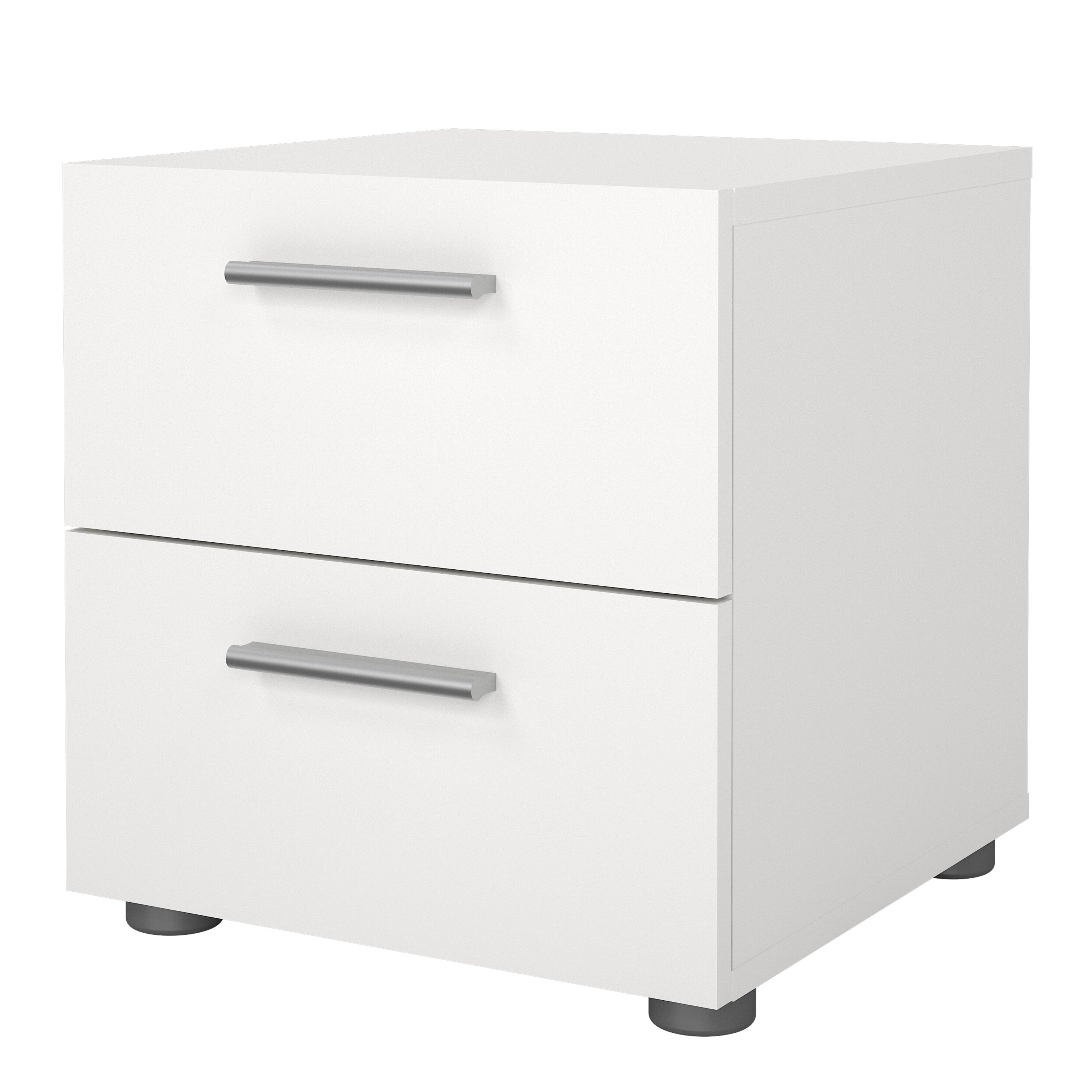 Pepe Bedside 2 Drawers in White – FTG, view 3