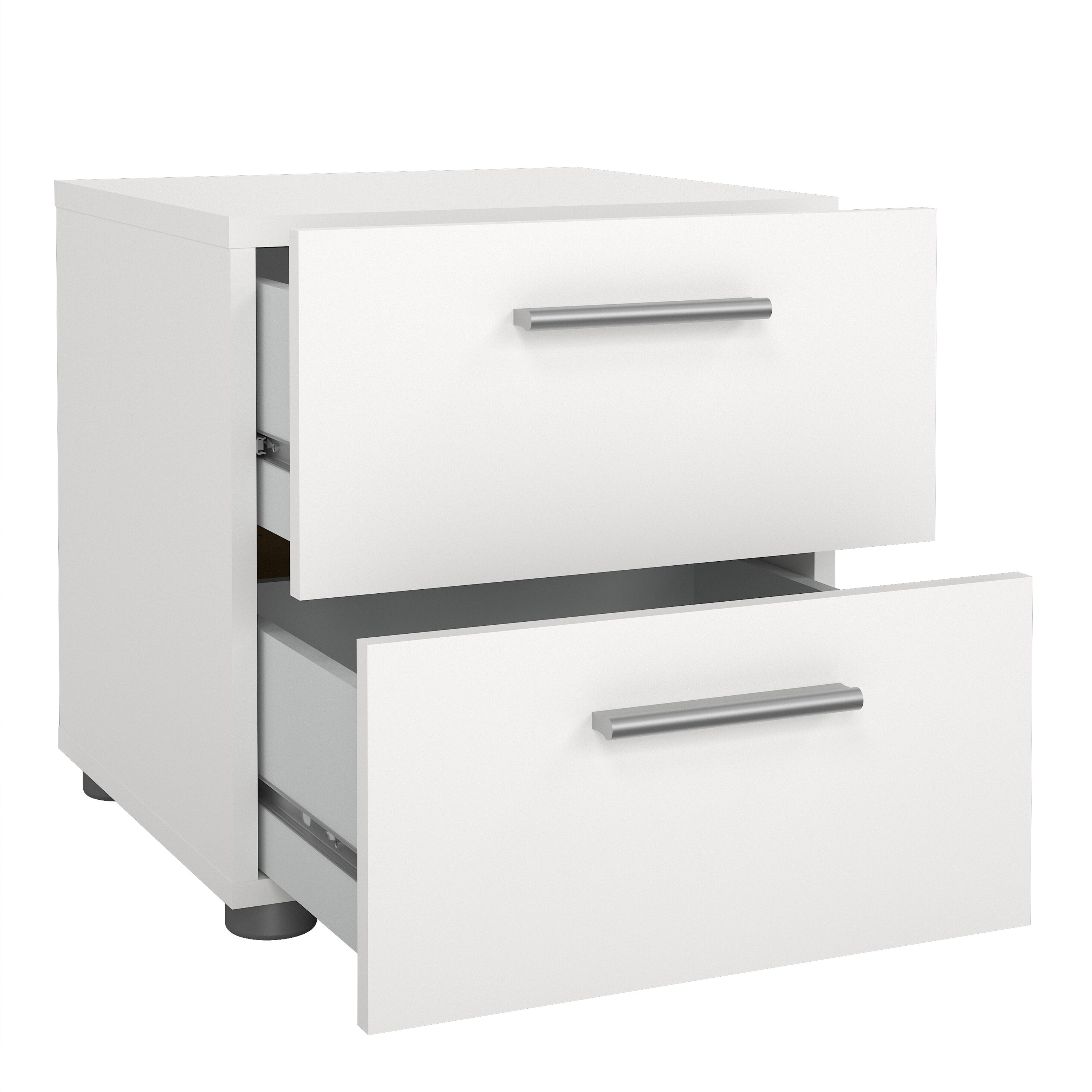 Pepe Bedside 2 Drawers in White – FTG, view 4