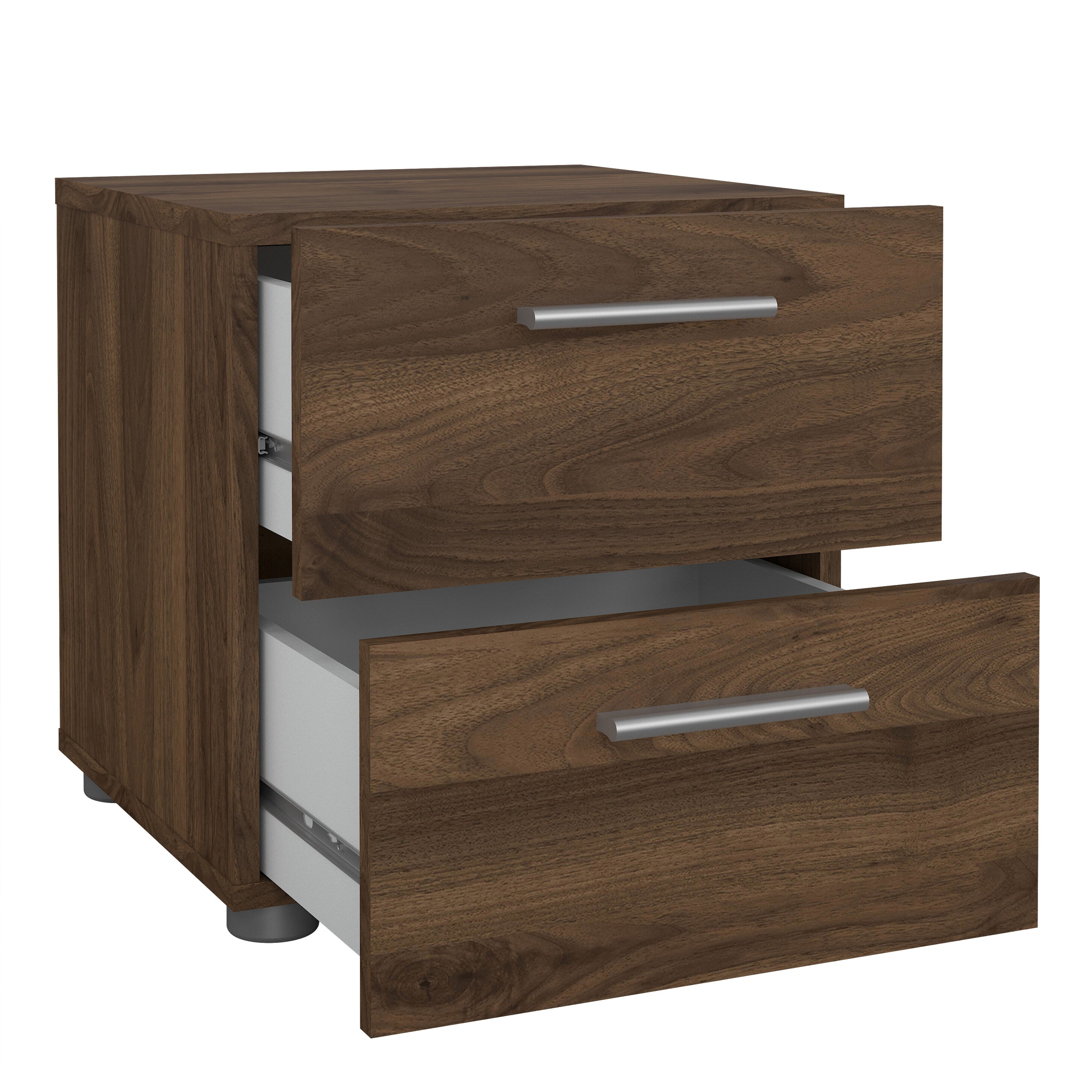 Pepe Bedside 2 Drawers in Walnut – FTG, view 4